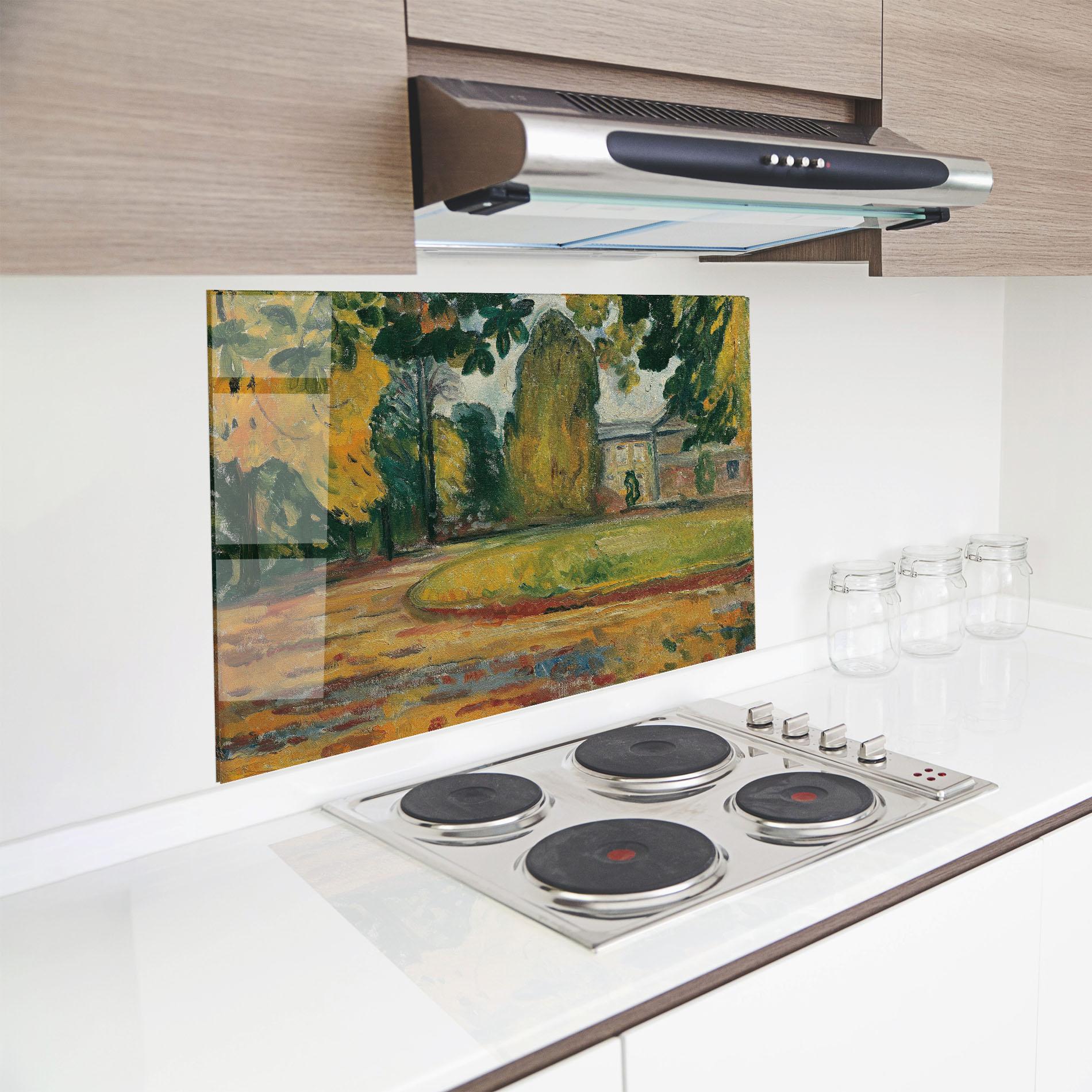 Küchenrückwand Glas Park In Kosen mockup 8