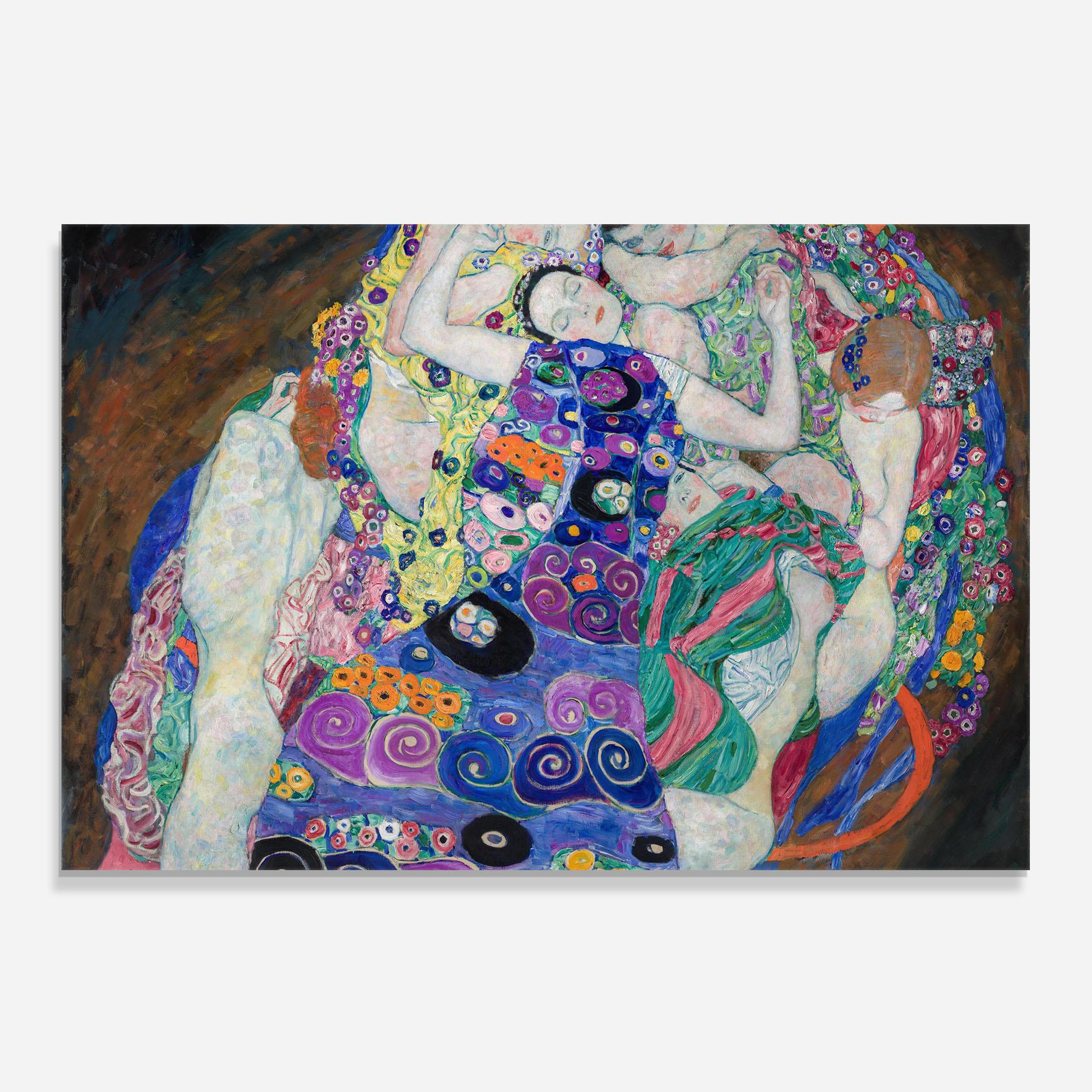 Küchenrückwand Glas Klimt Die Jungfrau mockup 0