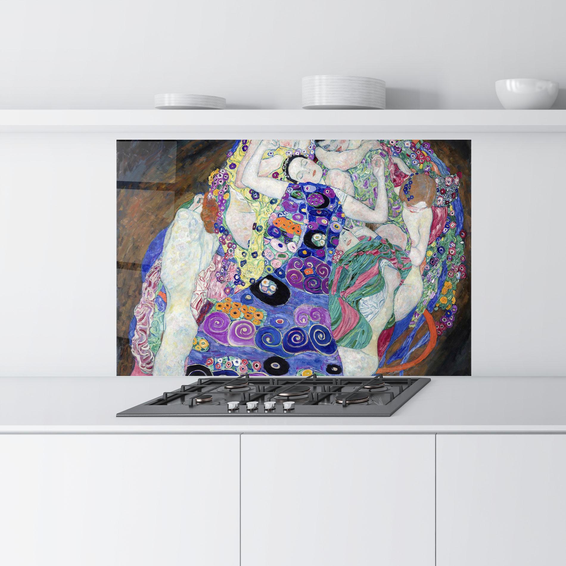 Küchenrückwand Glas The Virgin 1913 mockup 9