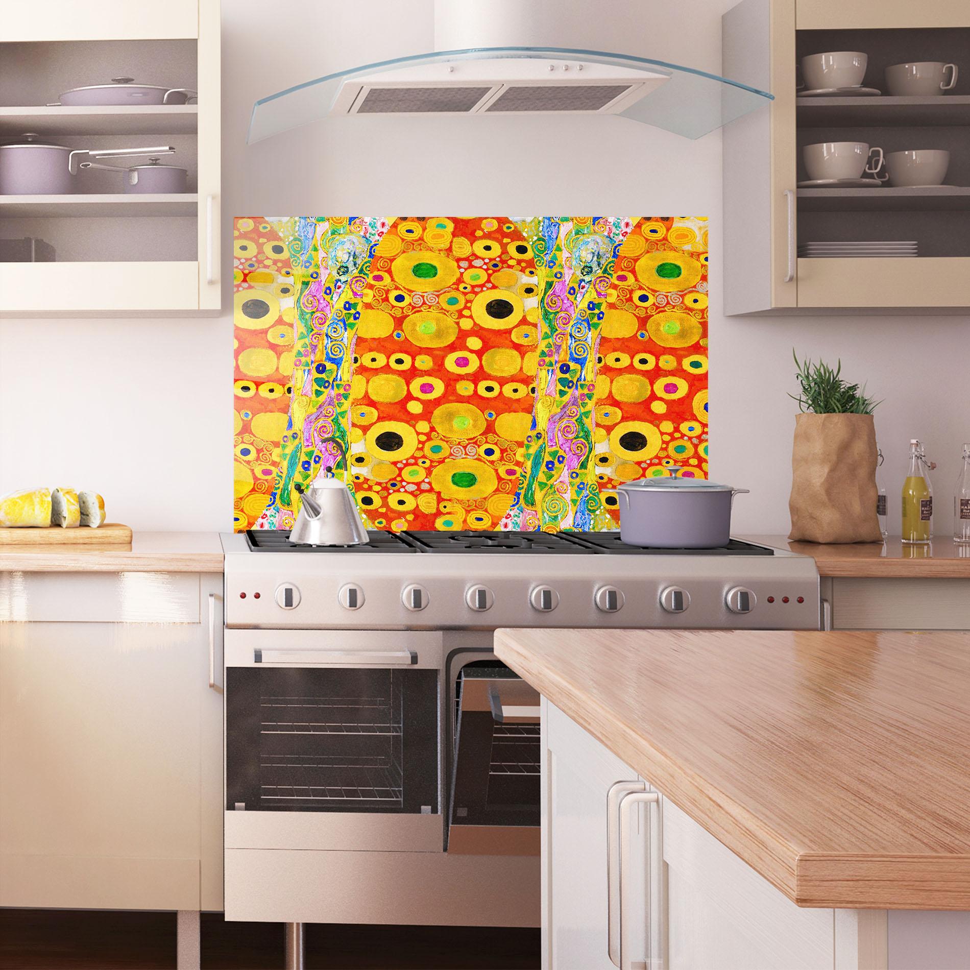 Küchenrückwand Glas Hope Ii Patterned mockup 1