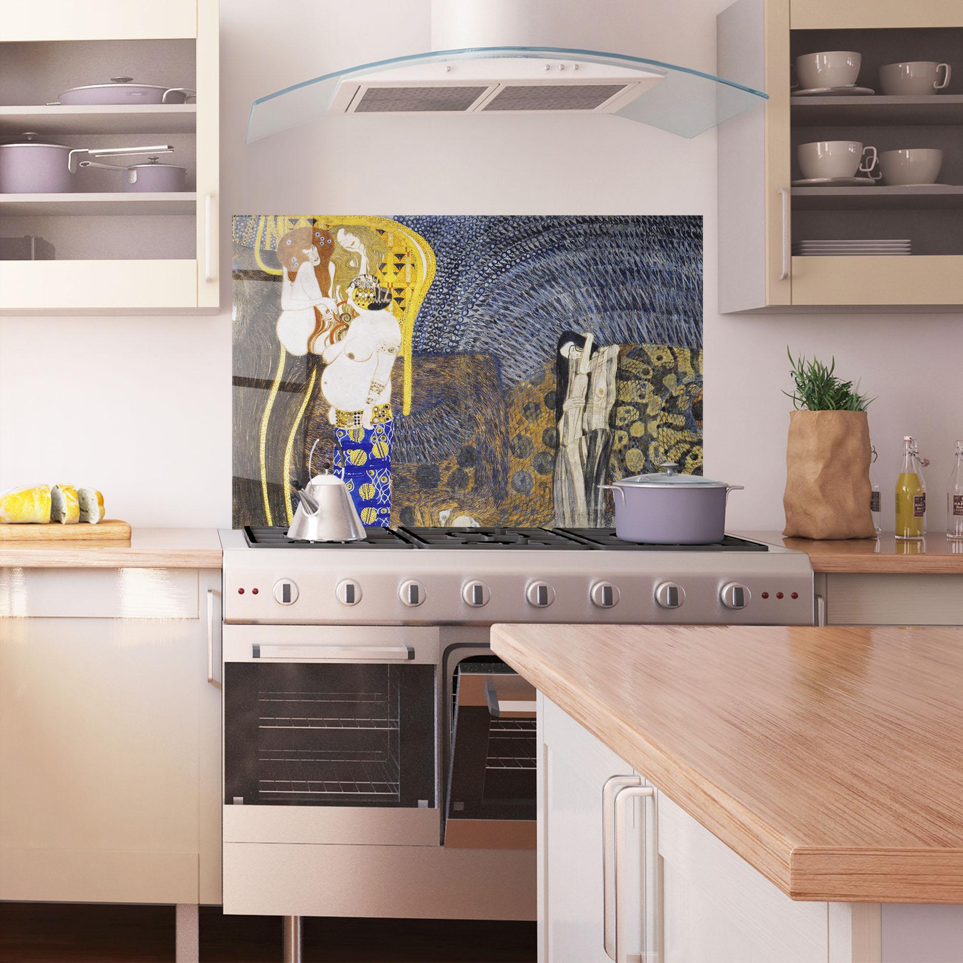 Küchenrückwand Glas The Hostile Powers mockup 1