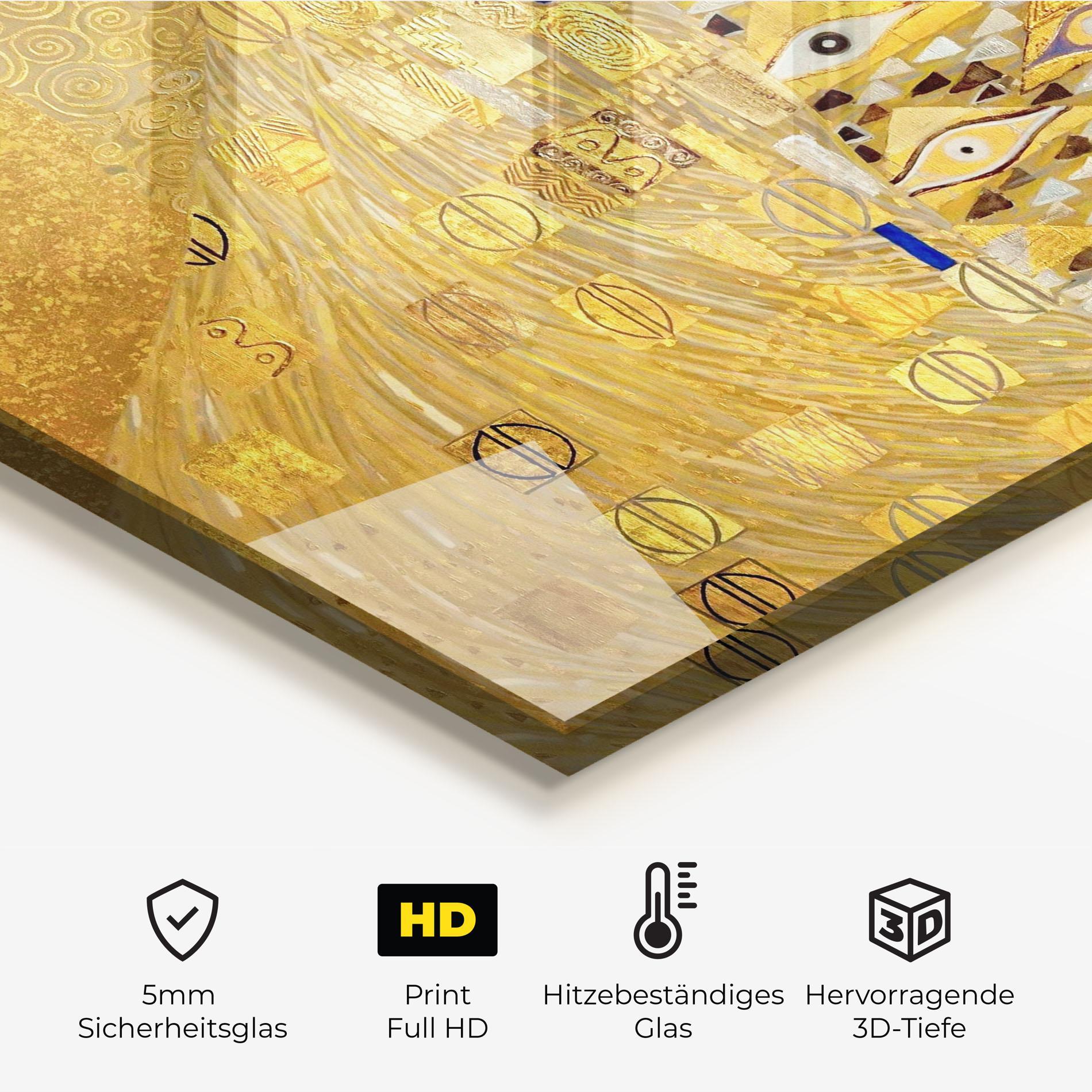 Küchenrückwand Glas Adele Bloch Bauer mockup 2