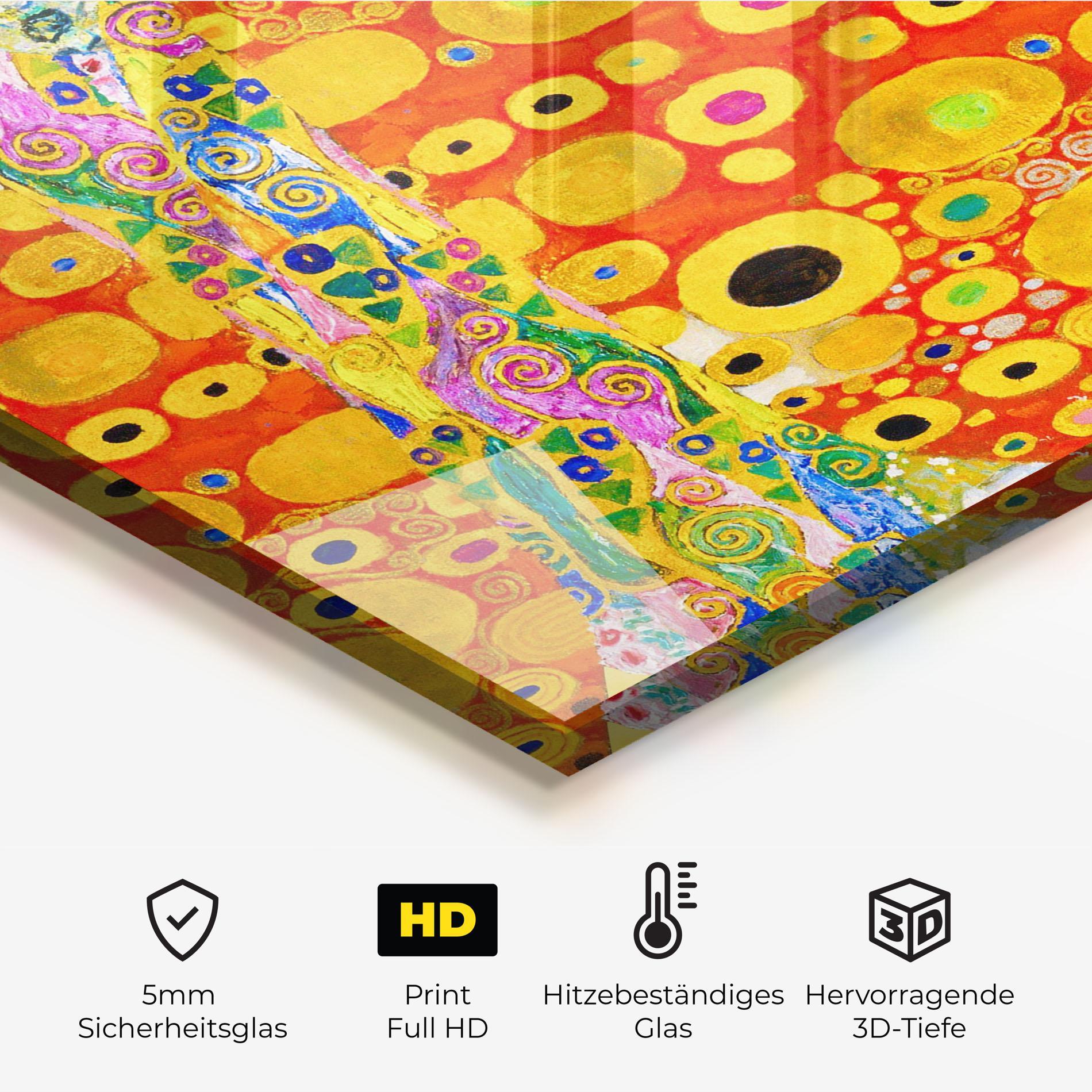 Küchenrückwand Glas Hope Ii Patterned mockup 2