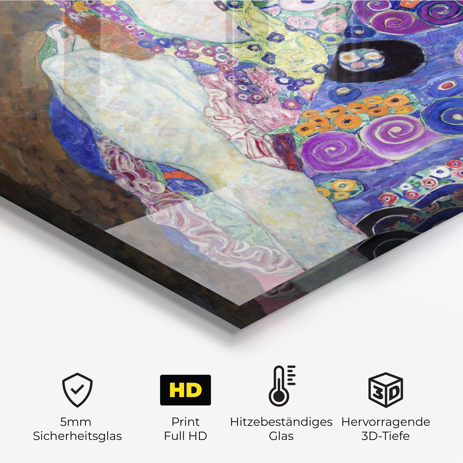 Küchenrückwand Glas The Virgin 1913 mockup 2