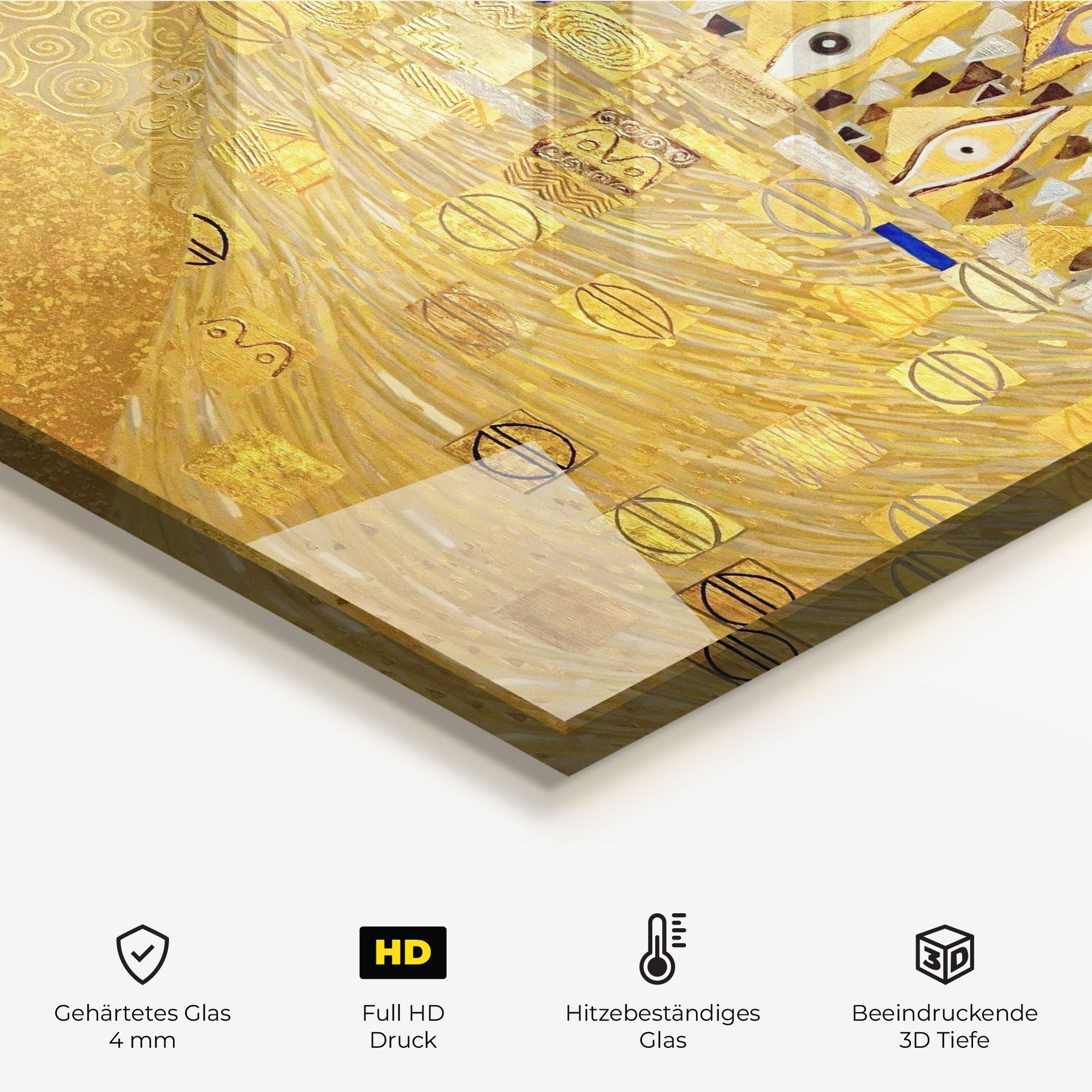 Küchenrückwand Glas Adele Bloch Bauer mockup 2