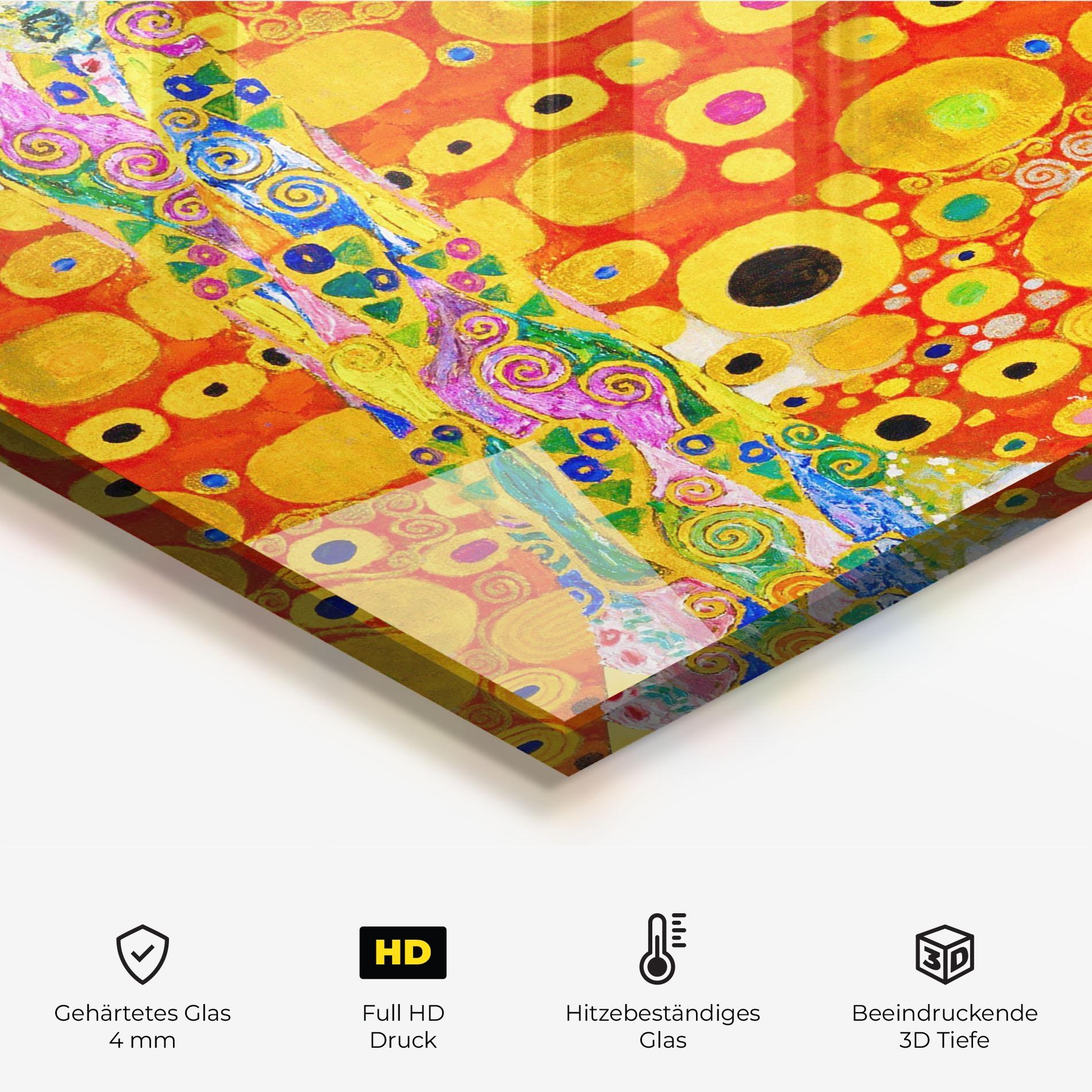 Küchenrückwand Glas Hope Ii Patterned mockup 2