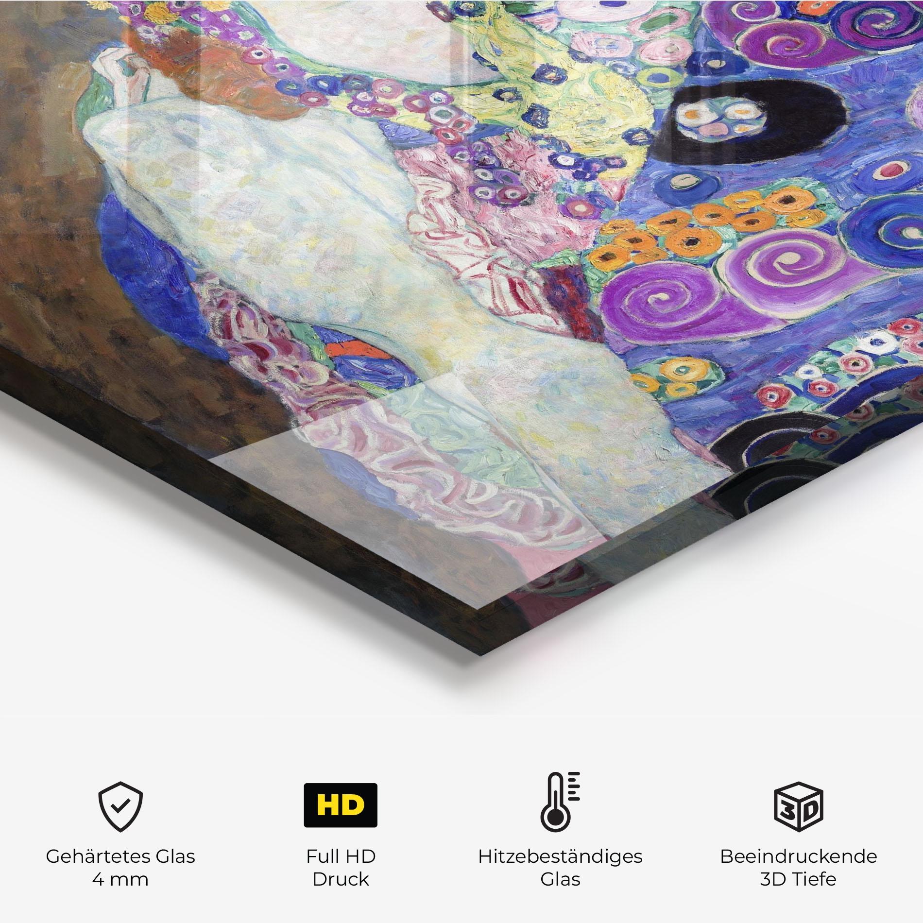 Küchenrückwand Glas The Virgin 1913 mockup 2