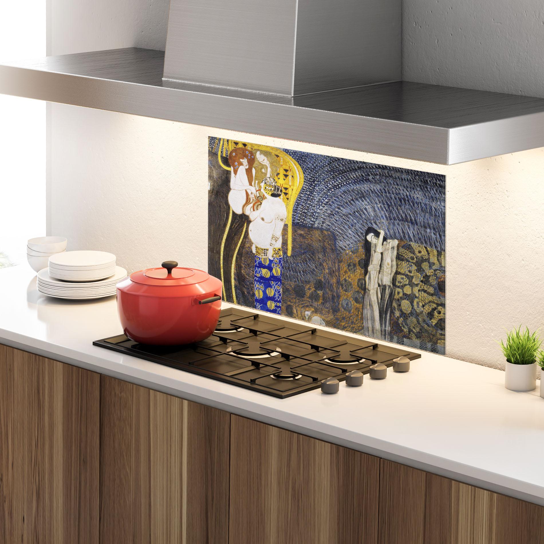 Küchenrückwand Glas The Hostile Powers mockup 4