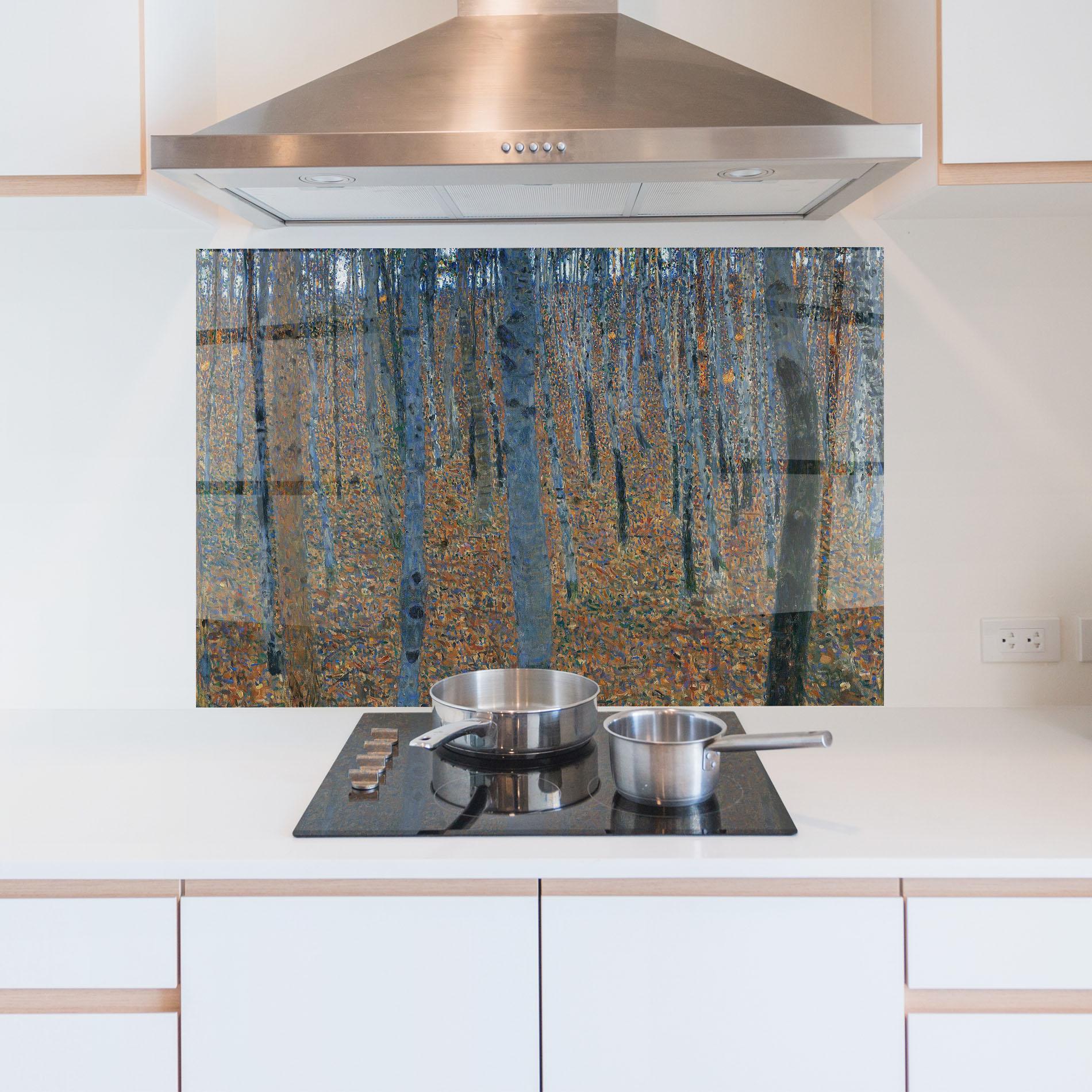 Küchenrückwand Glas Beech Grove mockup 5