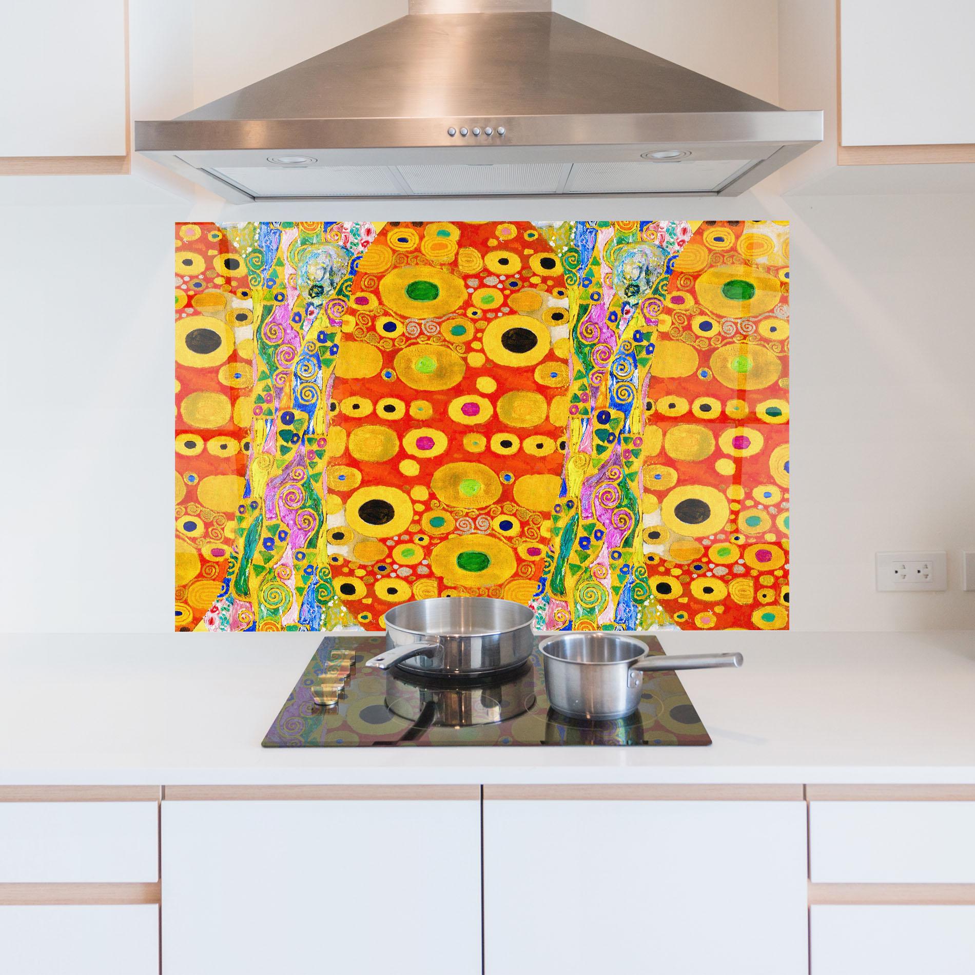 Küchenrückwand Glas Hope Ii Patterned mockup 5