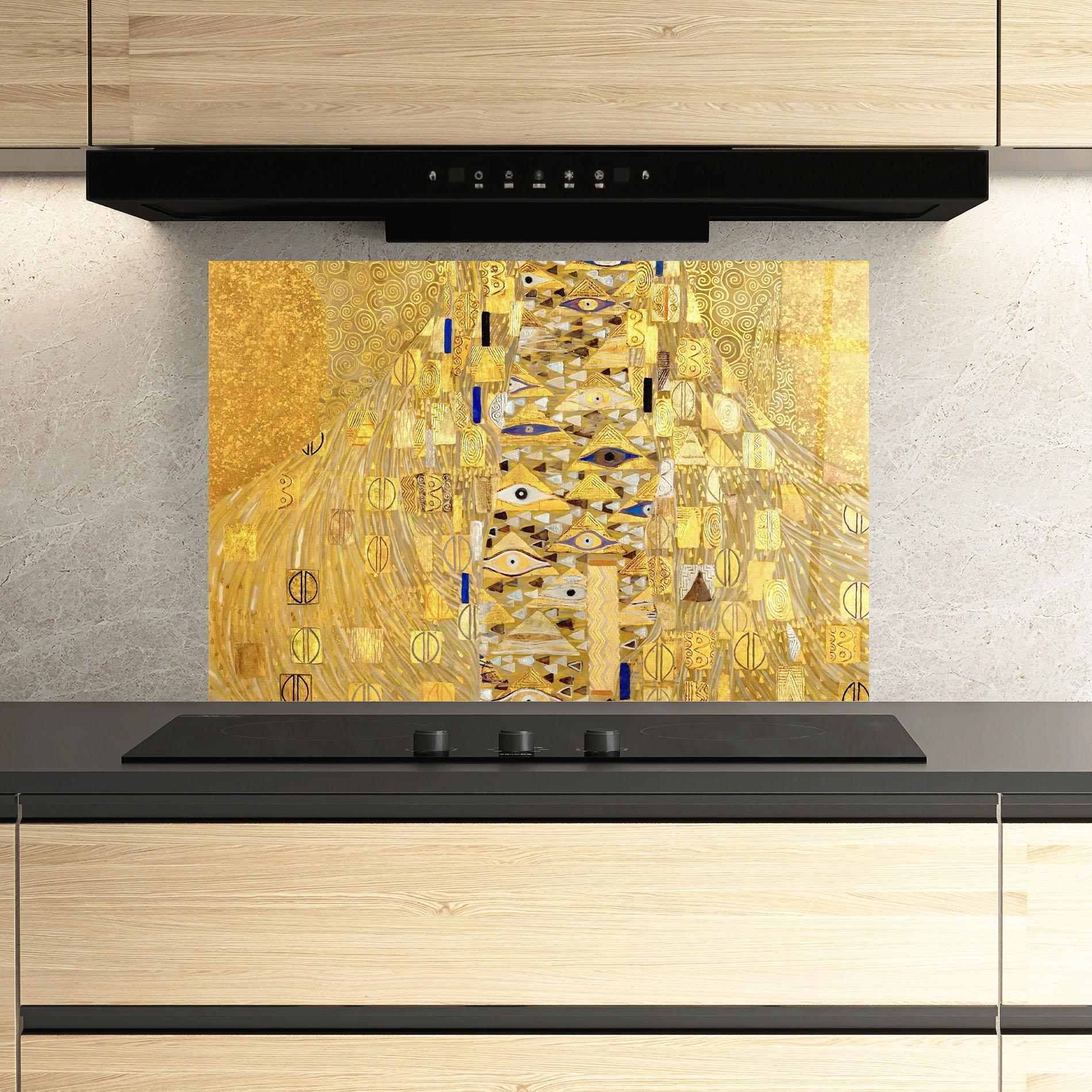 Küchenrückwand Glas Adele Bloch Bauer mockup 3