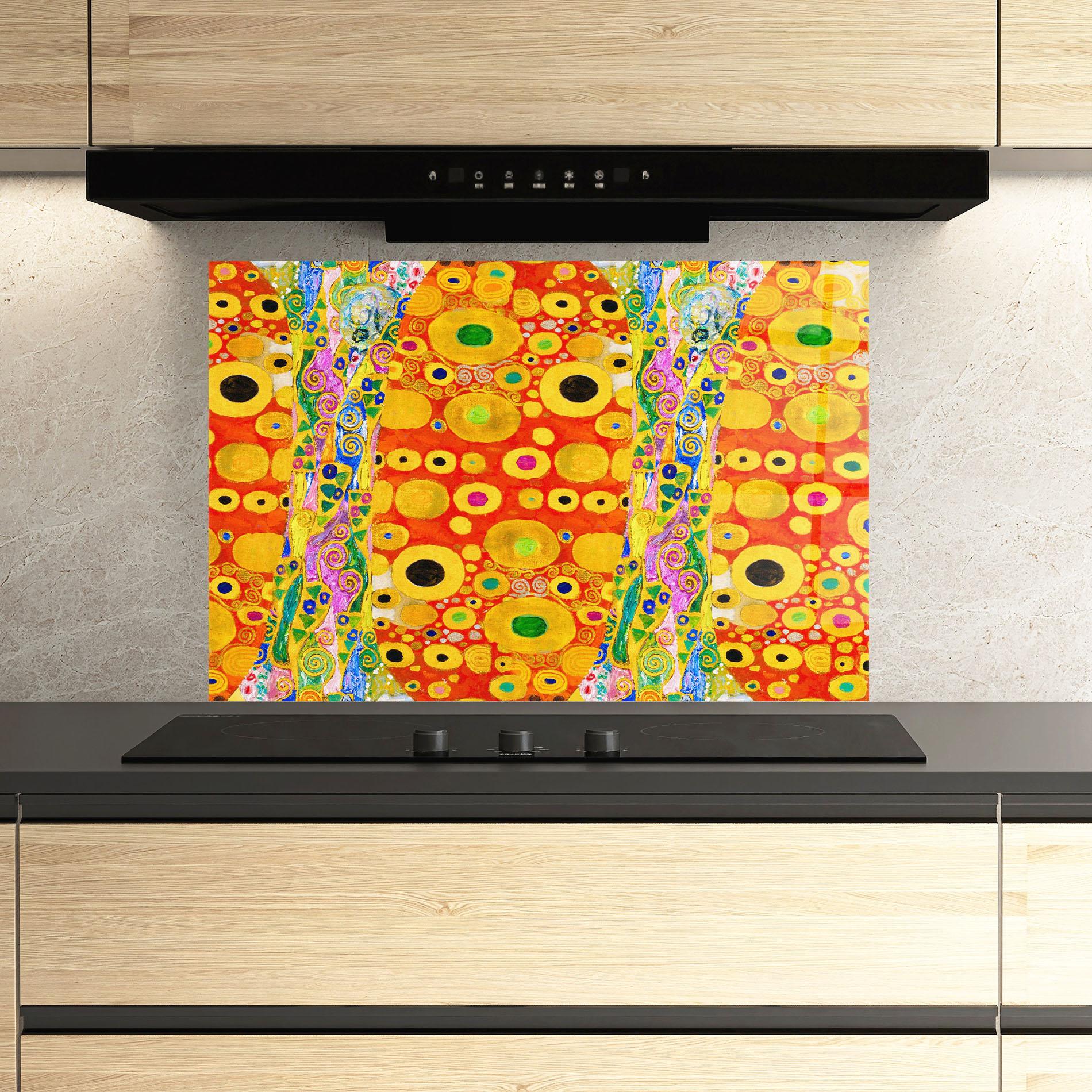 Küchenrückwand Glas Hope Ii Patterned mockup 3