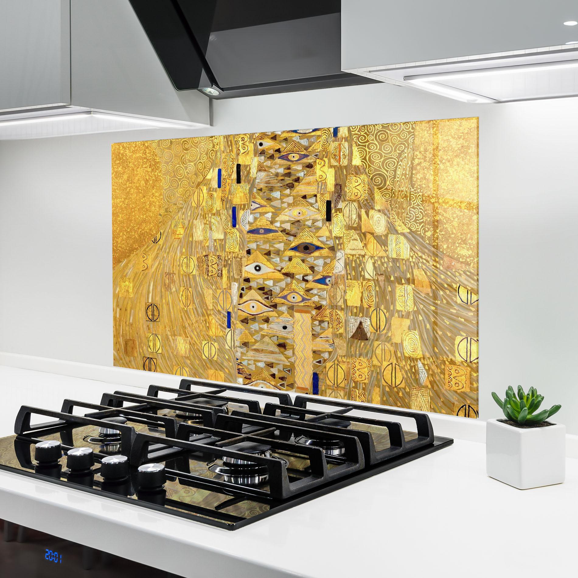 Küchenrückwand Glas Adele Bloch Bauer mockup 6