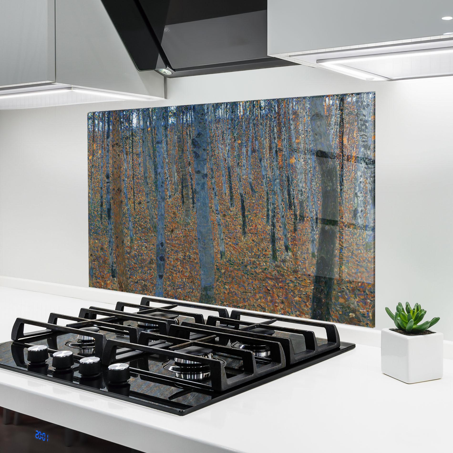 Küchenrückwand Glas Beech Grove mockup 6