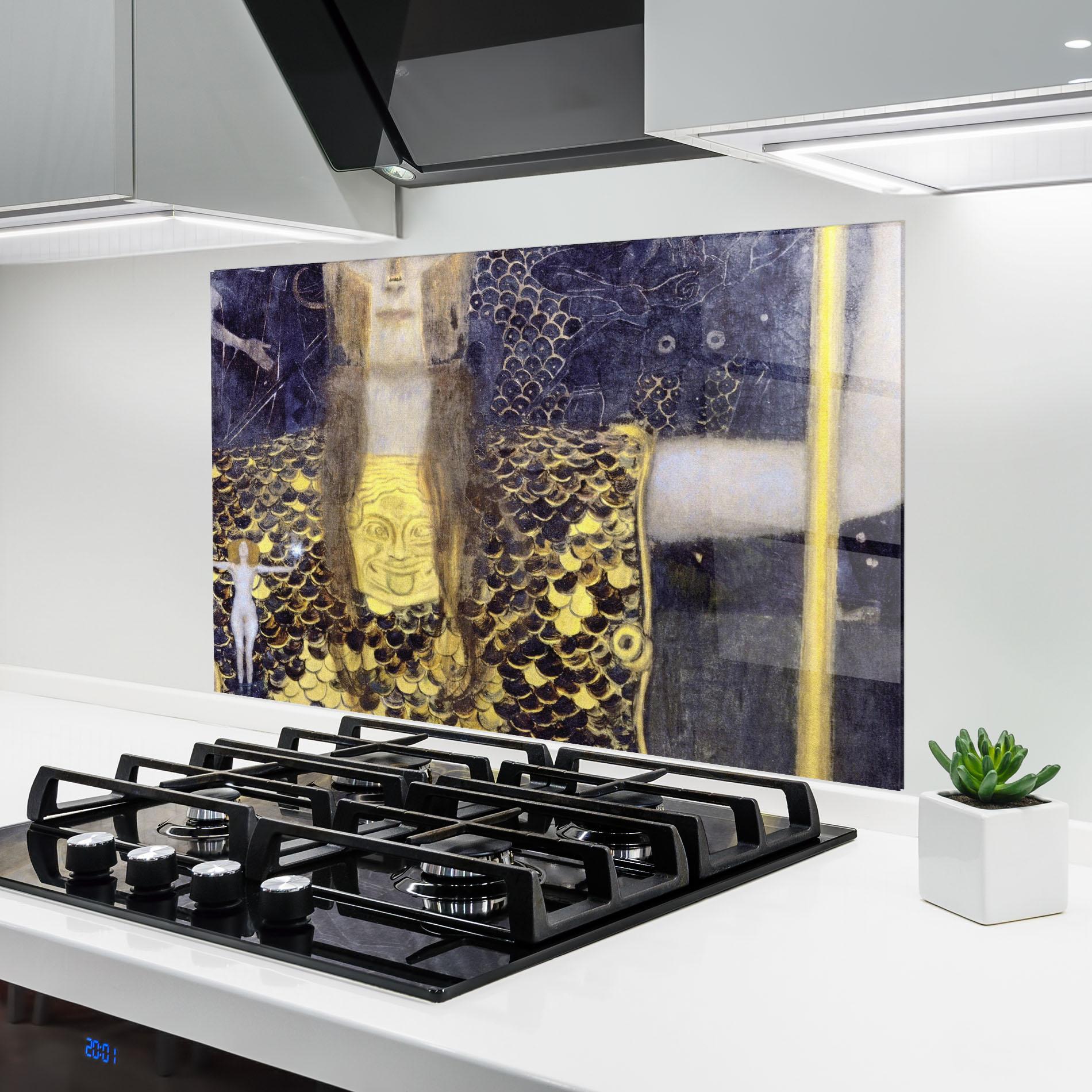 Küchenrückwand Glas Pallas Athena mockup 6
