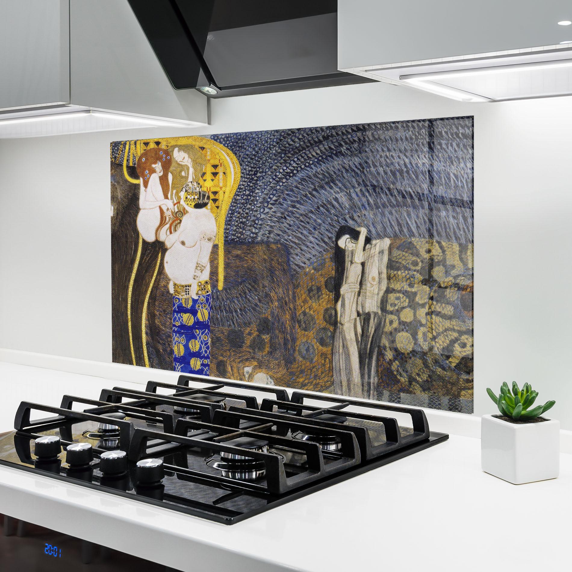 Küchenrückwand Glas The Hostile Powers mockup 6