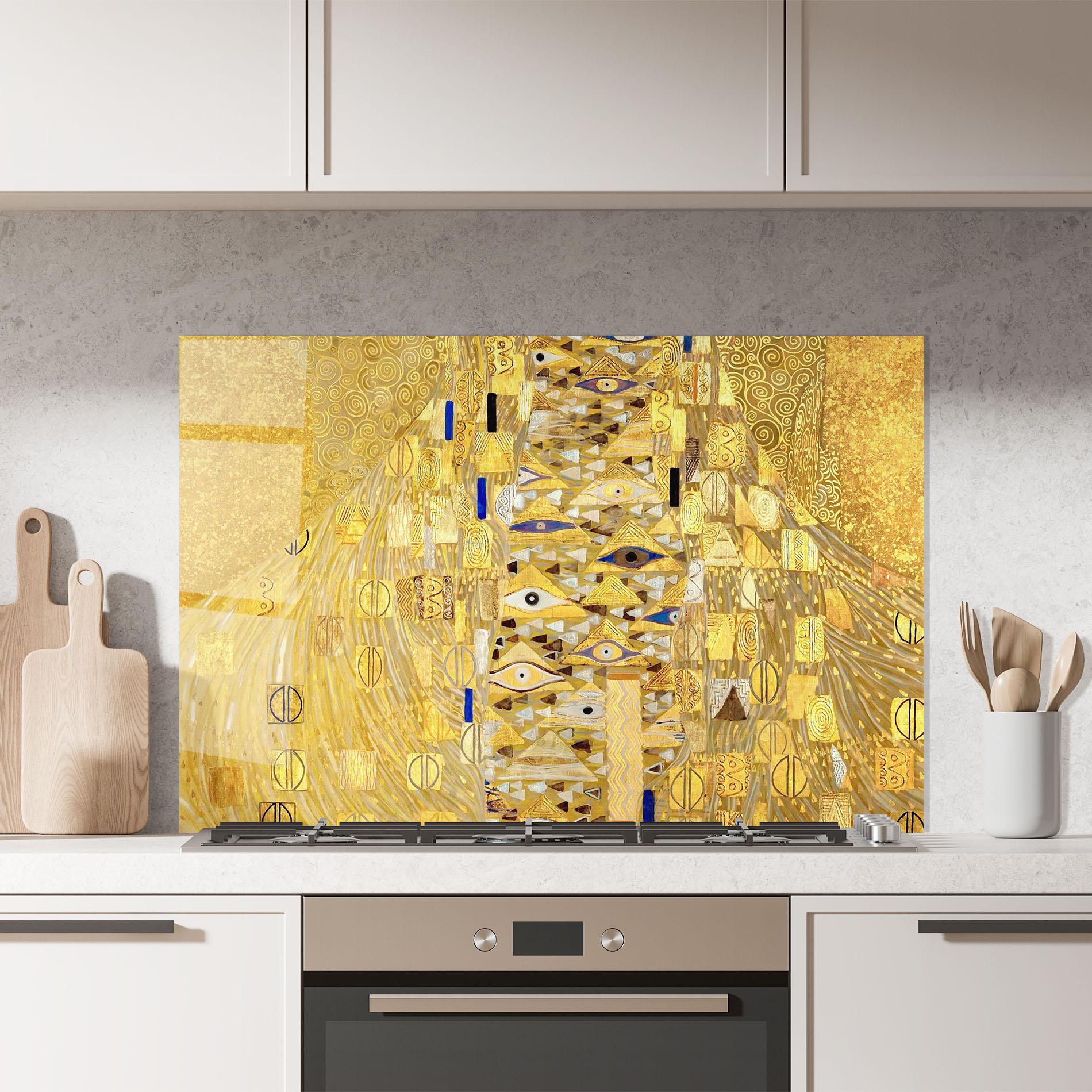 Küchenrückwand Glas Adele Bloch Bauer mockup 7