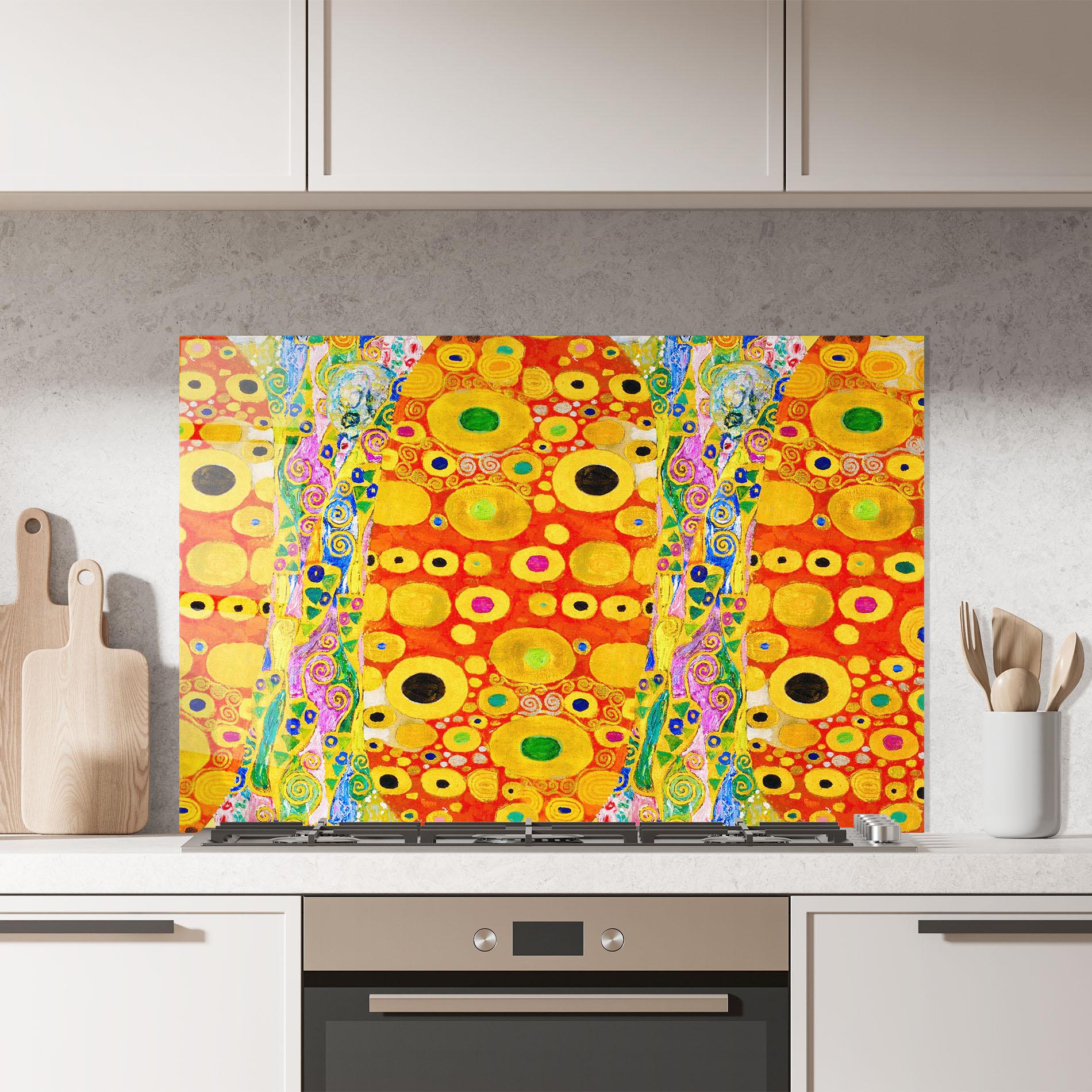 Küchenrückwand Glas Hope Ii Patterned mockup 7