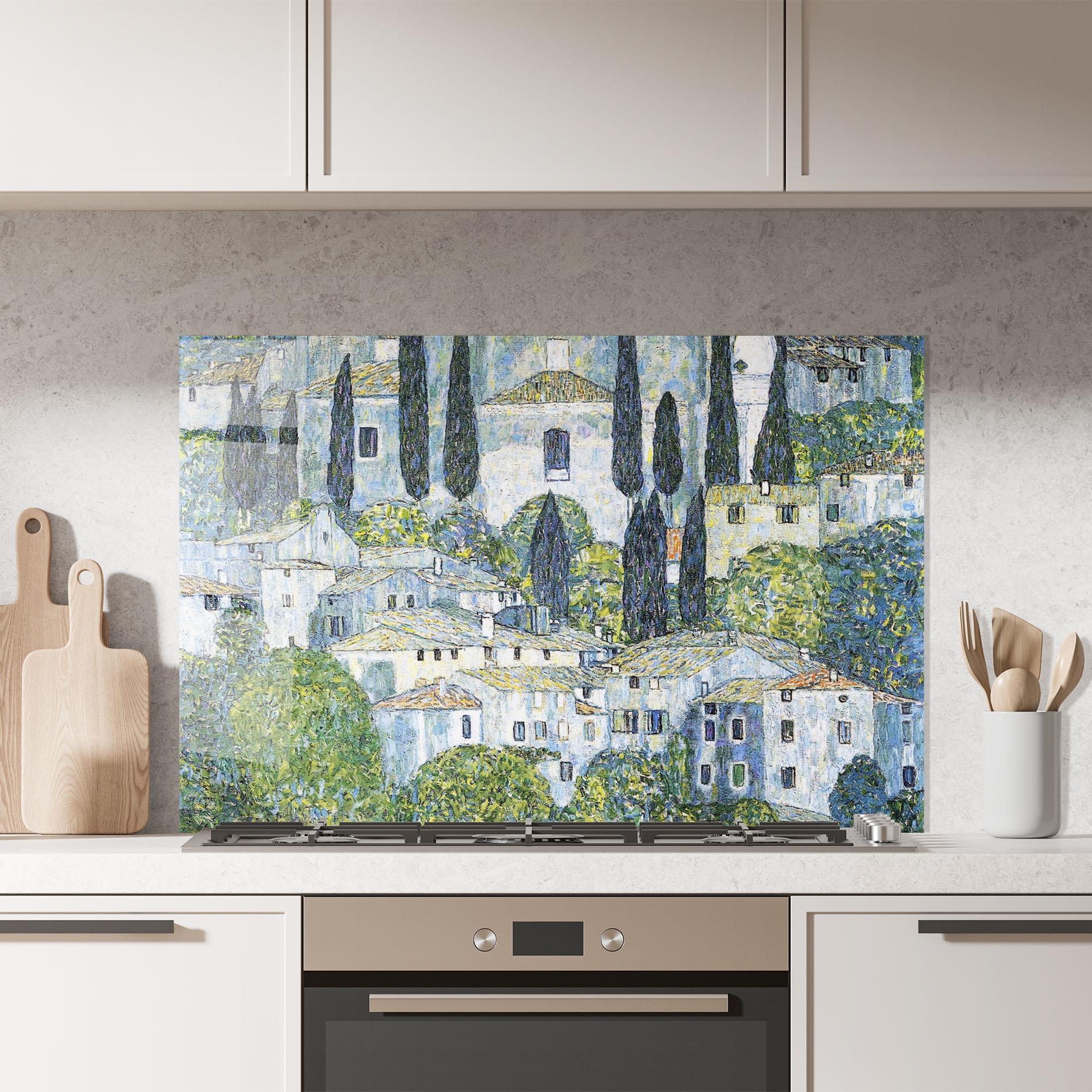 Küchenrückwand Glas Kirche In Cassone mockup 7