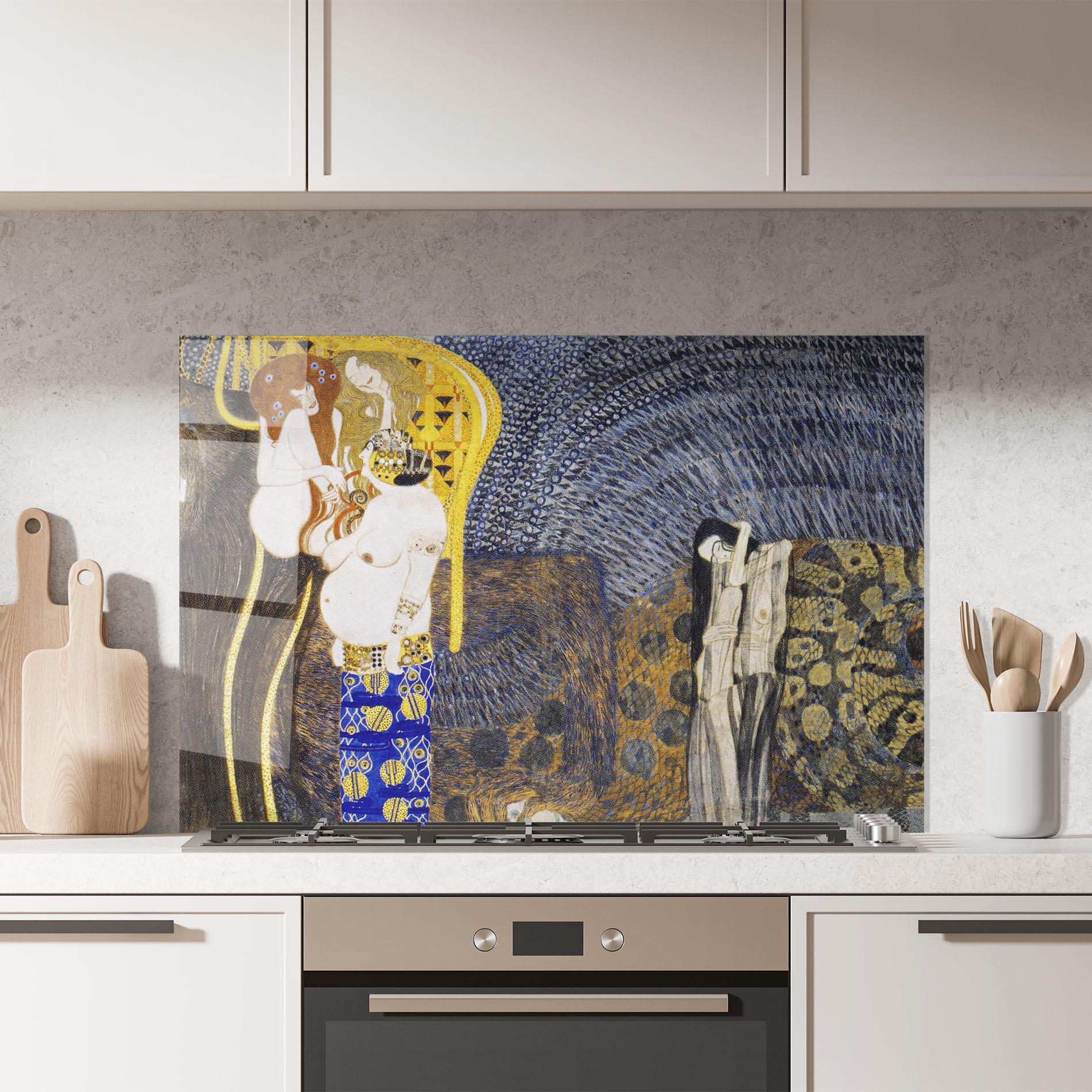 Küchenrückwand Glas The Hostile Powers mockup 7