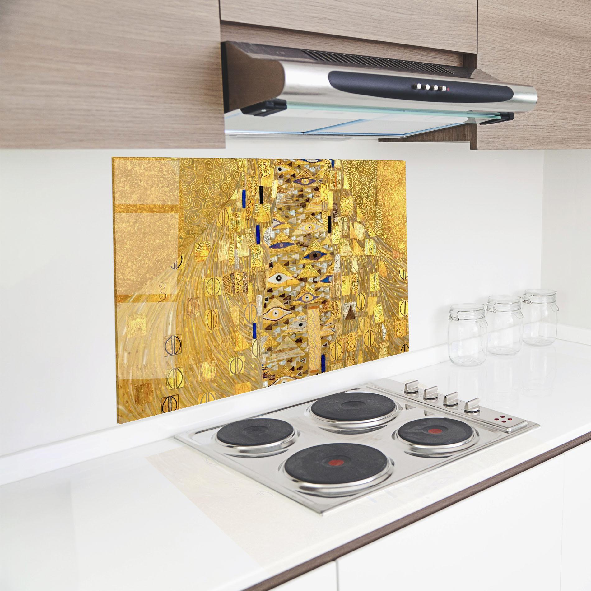 Küchenrückwand Glas Adele Bloch Bauer mockup 8