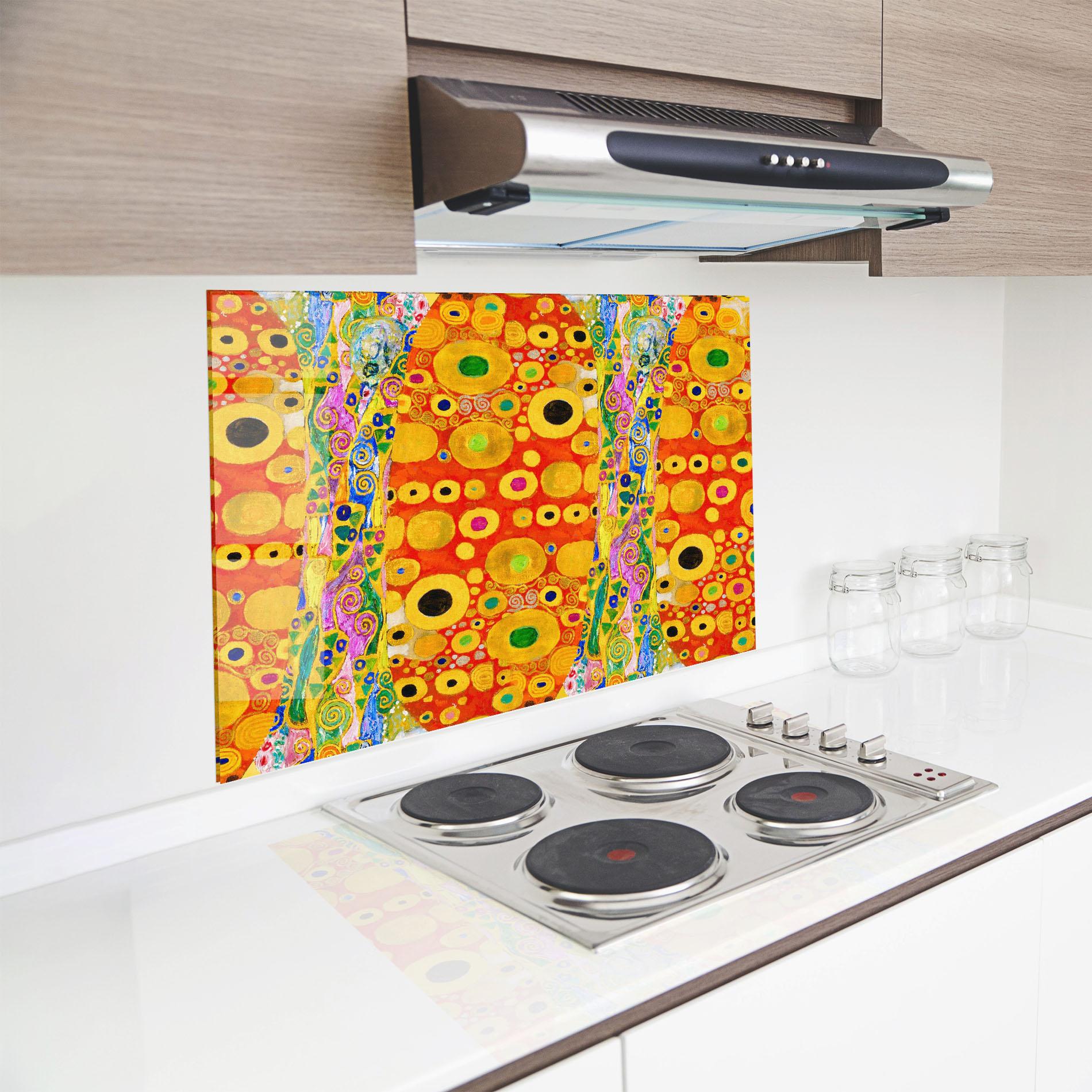 Küchenrückwand Glas Hope Ii Patterned mockup 8