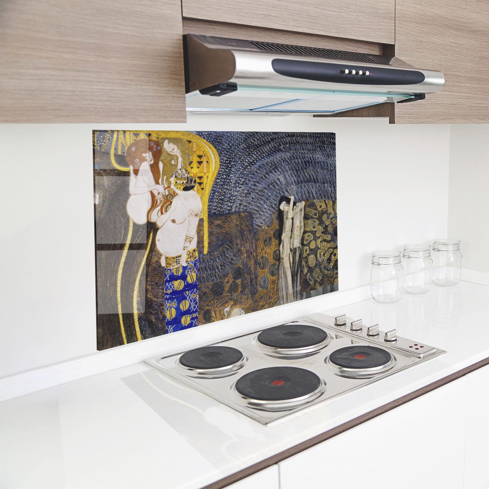 Küchenrückwand Glas The Hostile Powers mockup 8