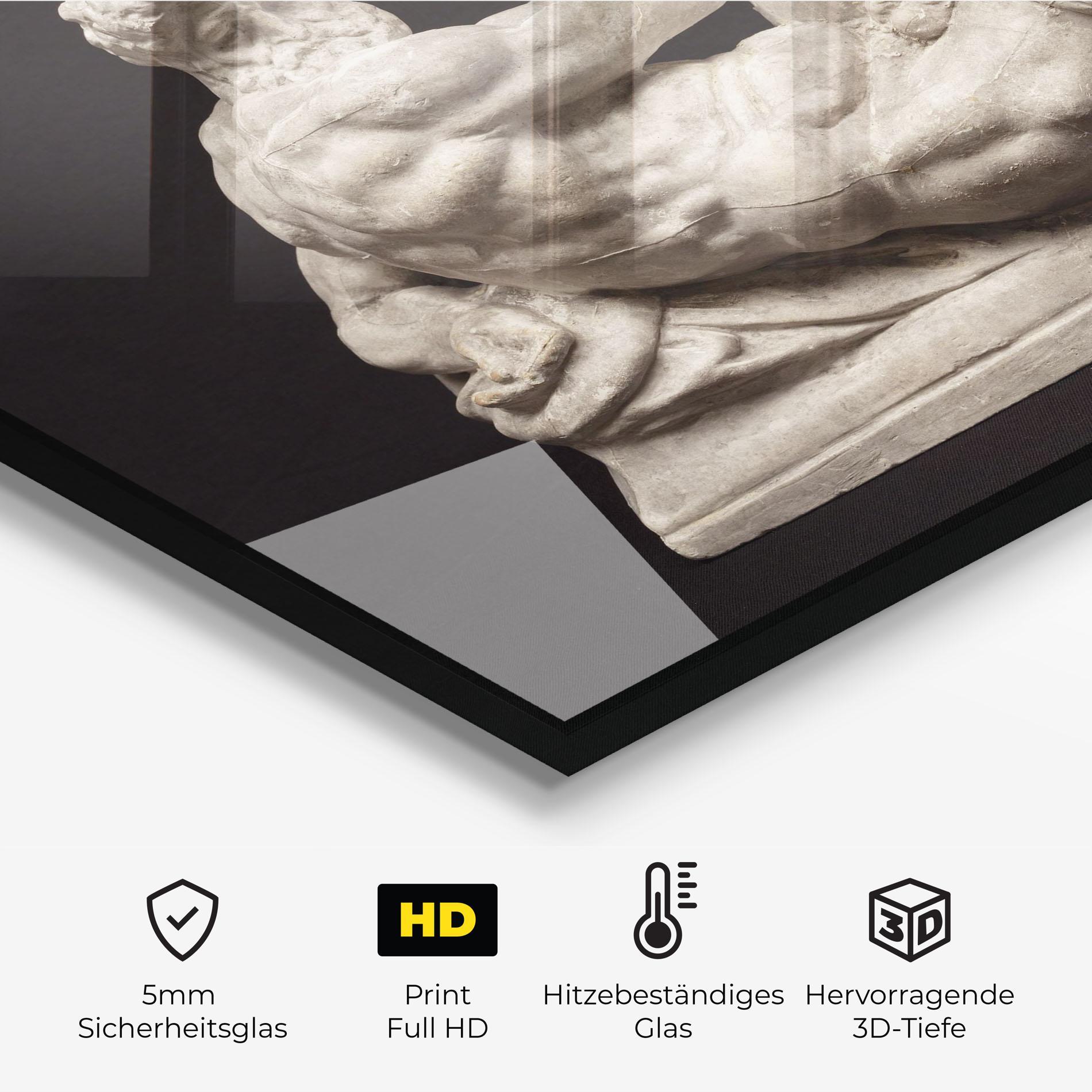 Küchenrückwand Glas Michelangelo S Day mockup 2