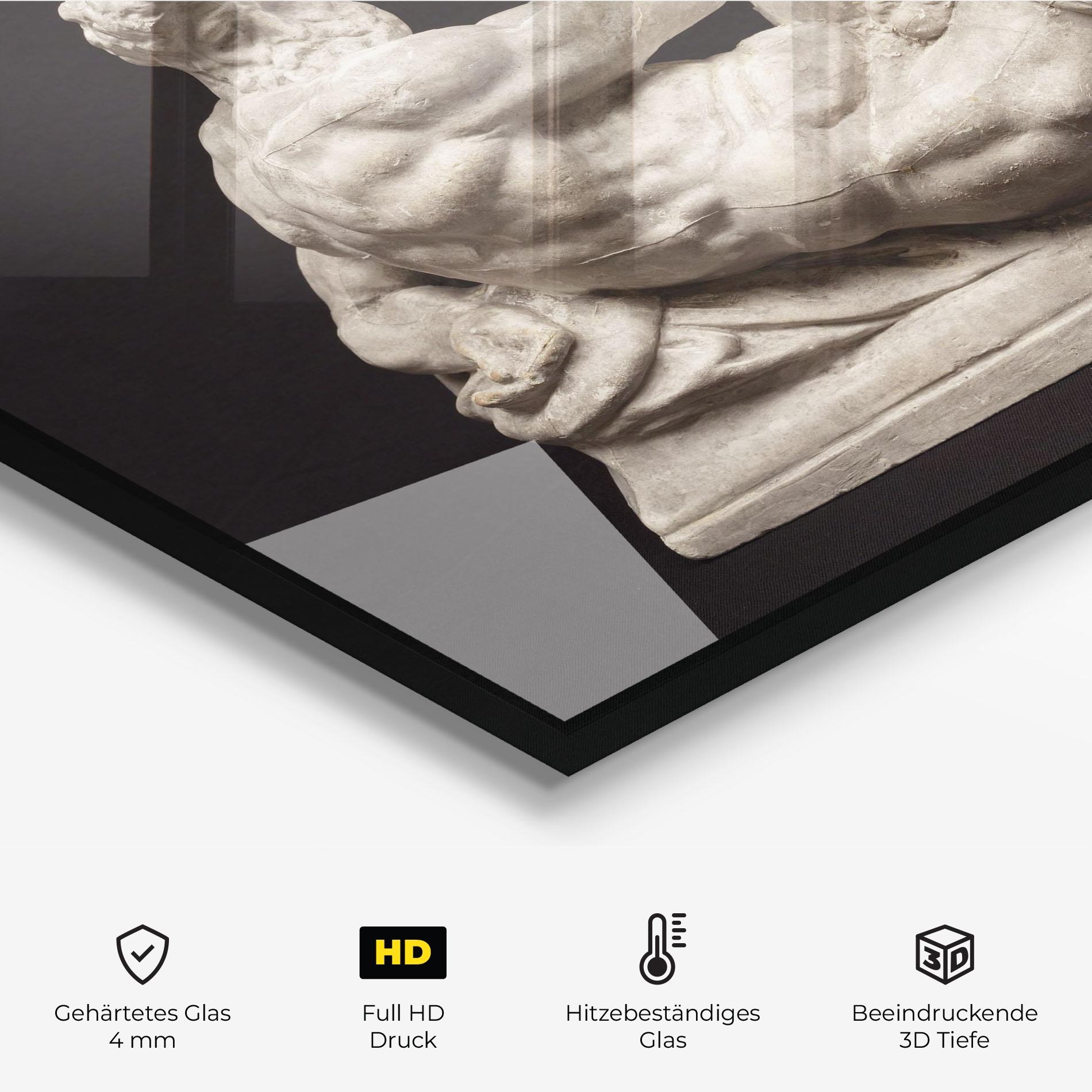 Küchenrückwand Glas Michelangelo S Day mockup 2