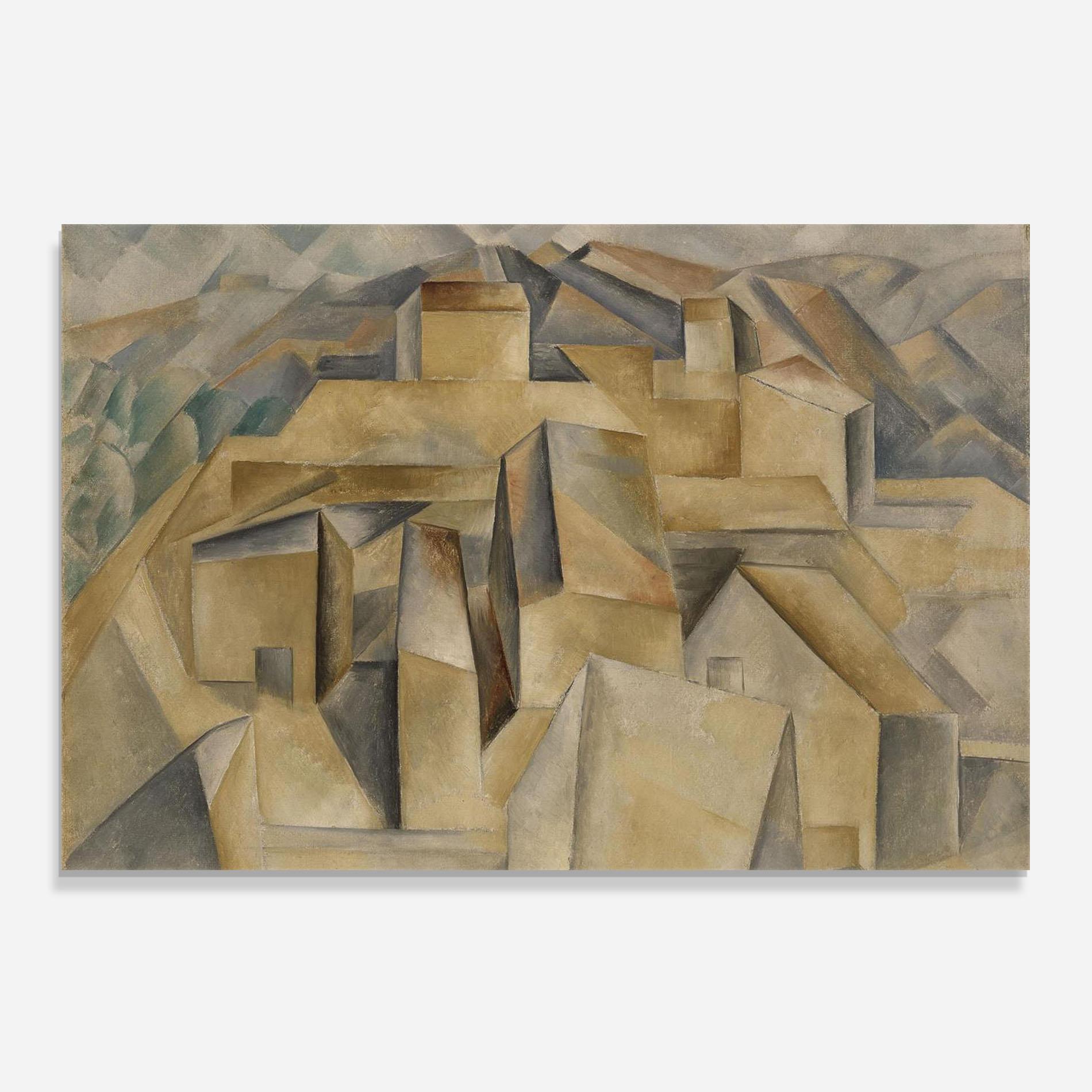 Küchenrückwand Glas Houses On The Hill mockup 0