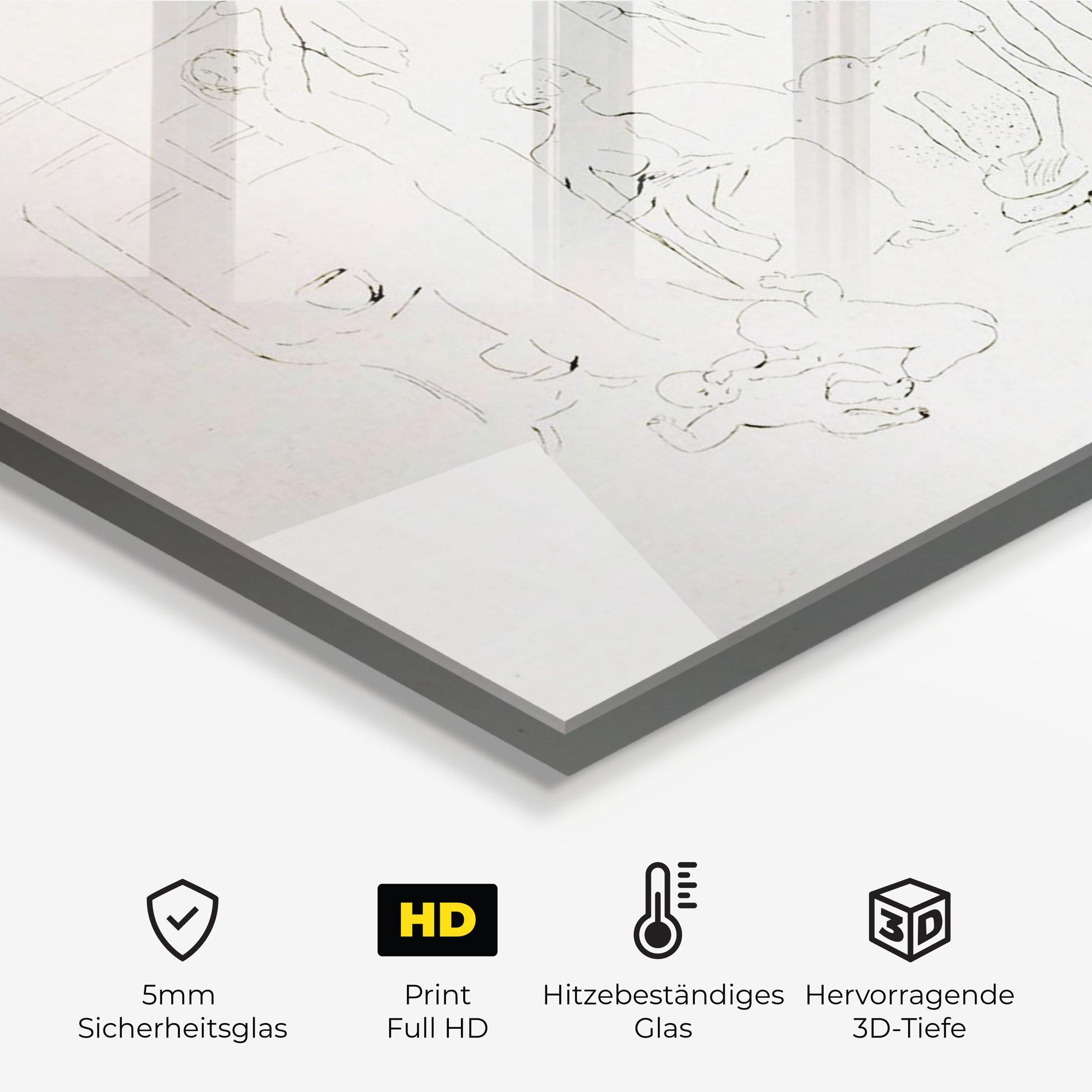 Küchenrückwand Glas The Acrobats mockup 2