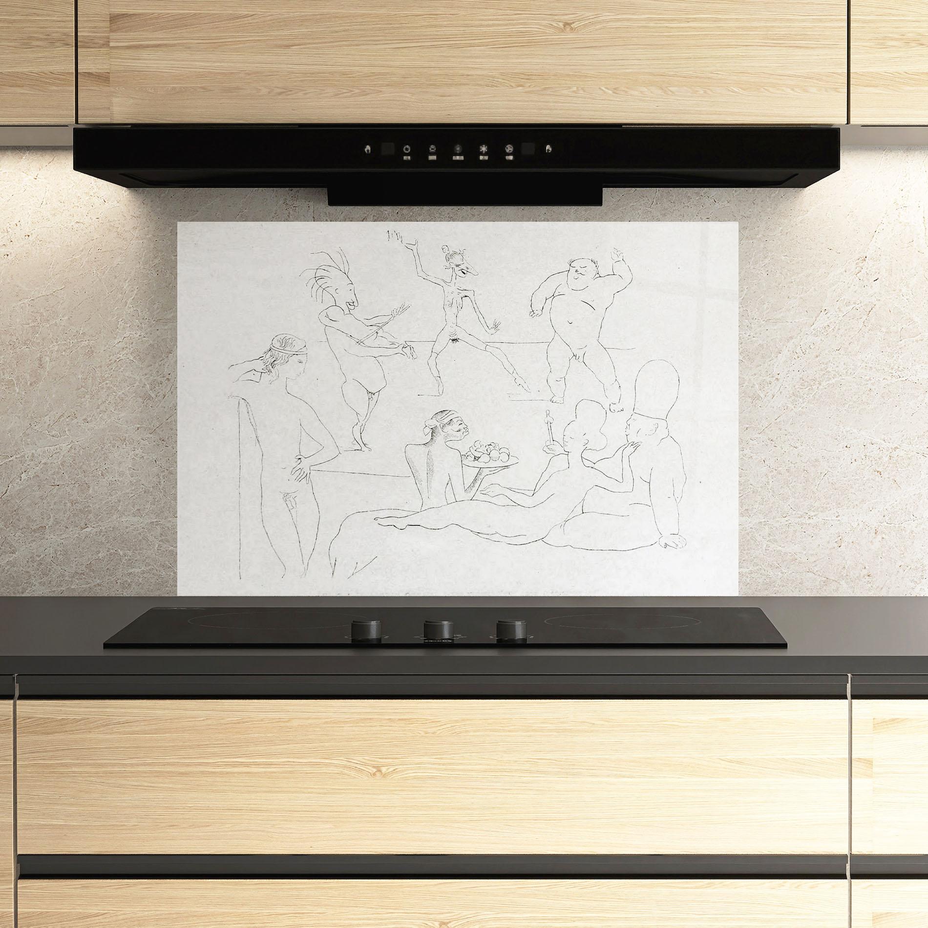 Küchenrückwand Glas Salome mockup 3