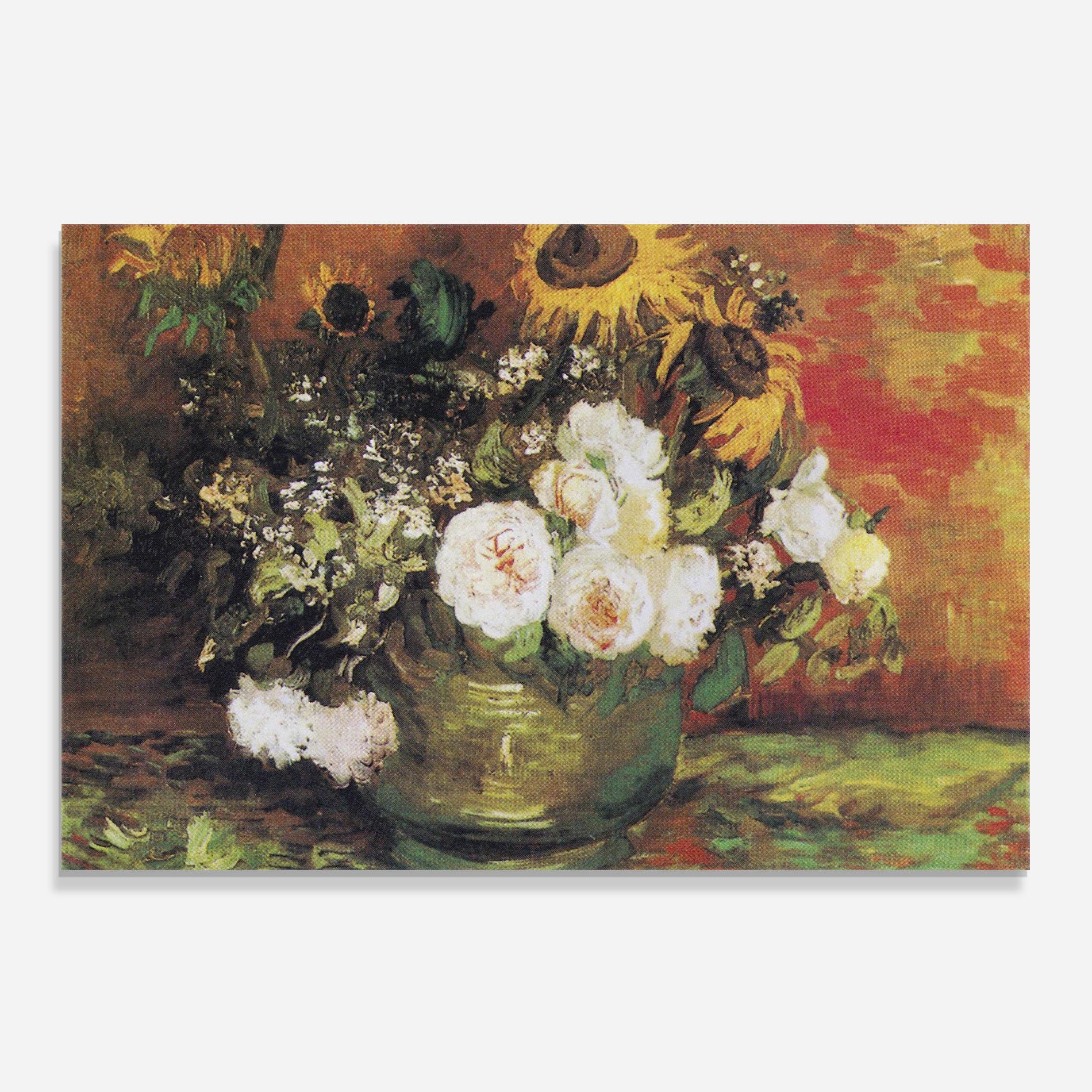 Küchenrückwand Glas Bowl With Sunflowers mockup 0