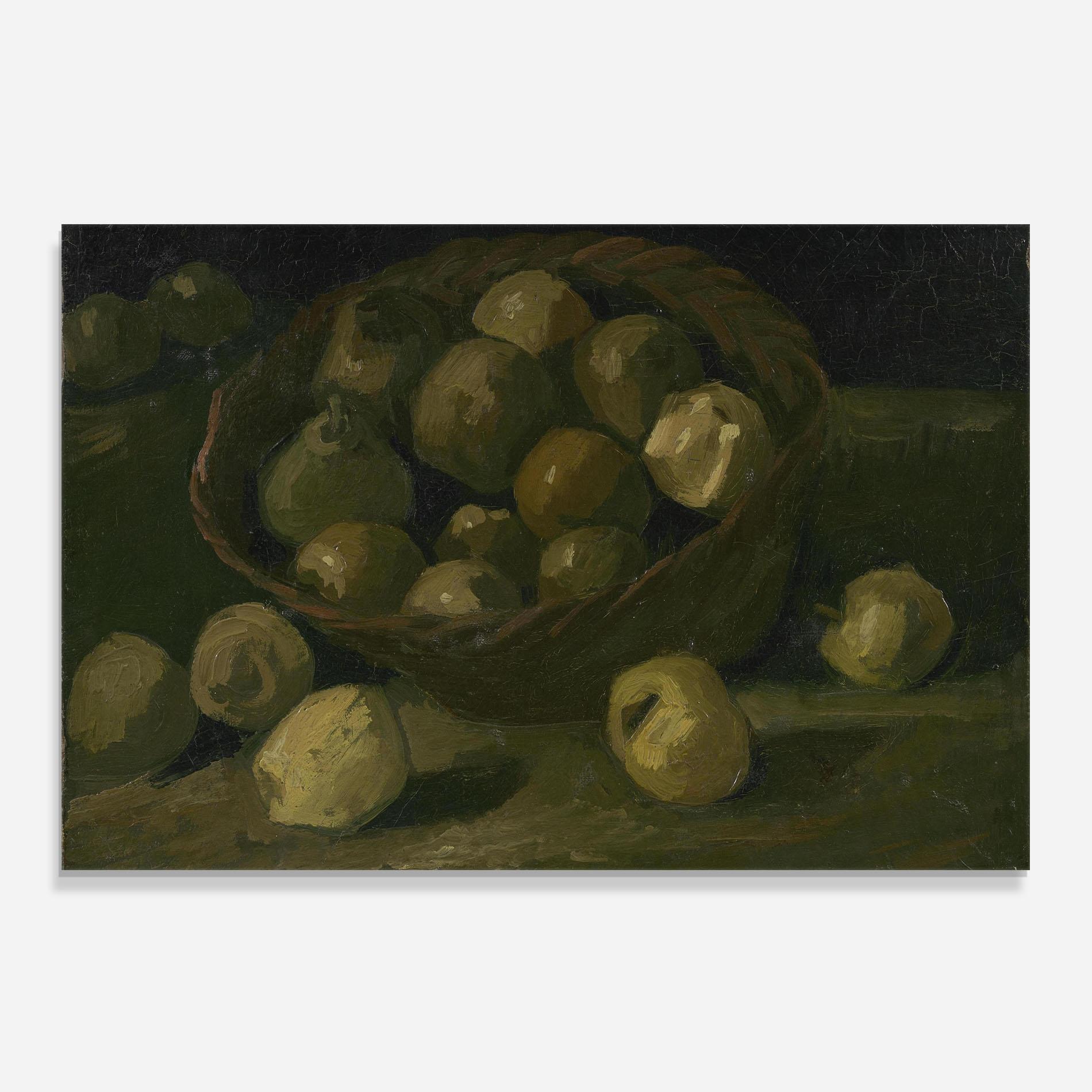 Küchenrückwand Glas Mand Met Appels mockup 0