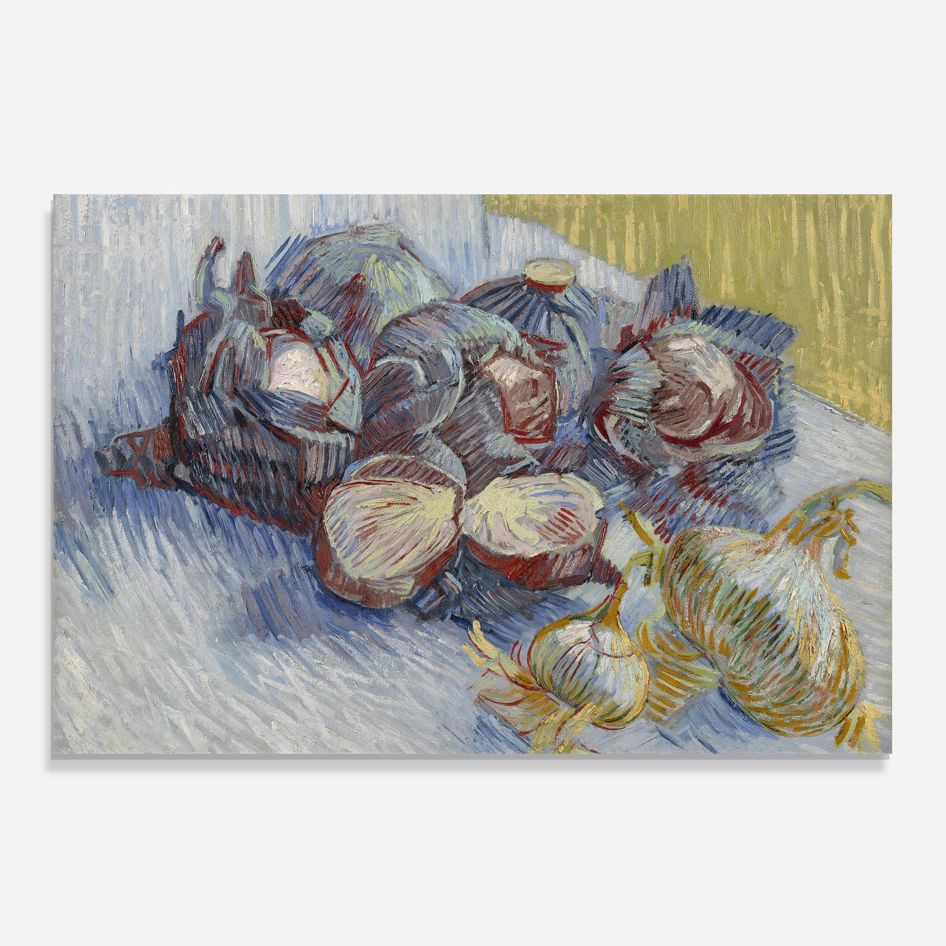 Küchenrückwand Glas Rode Kolen En Uien mockup 0