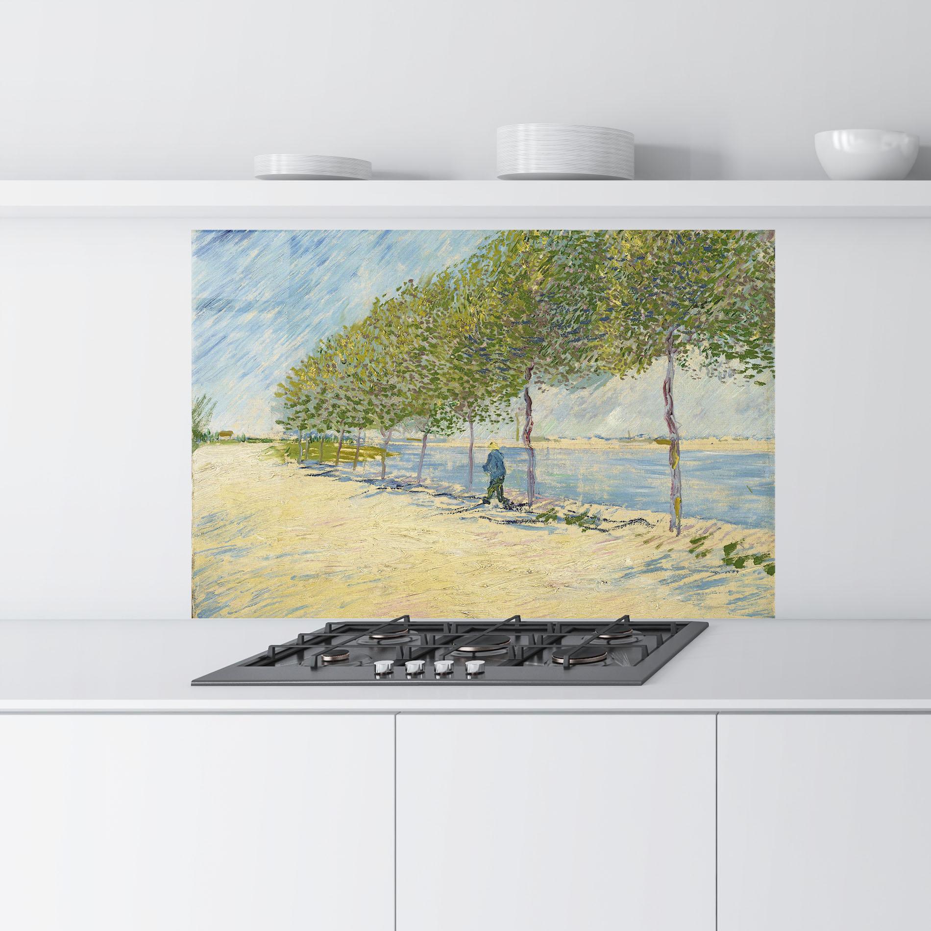 Küchenrückwand Glas Langs De Seine mockup 9