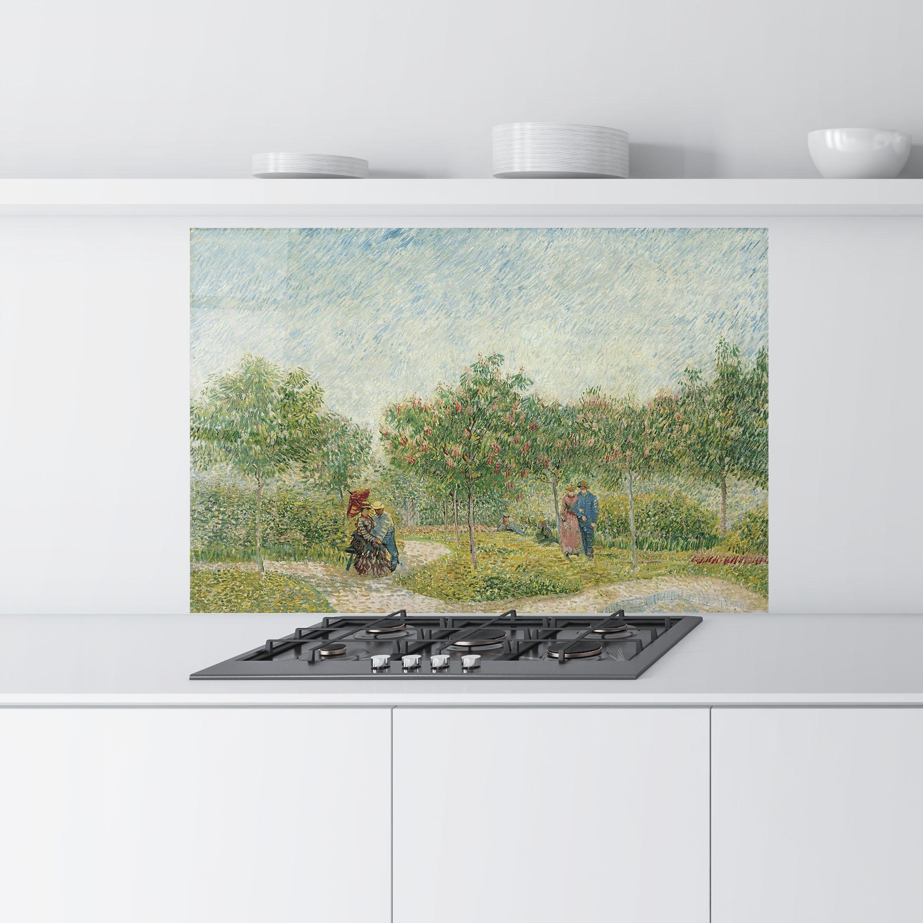 Küchenrückwand Glas Montmartre Met Geliefden mockup 9