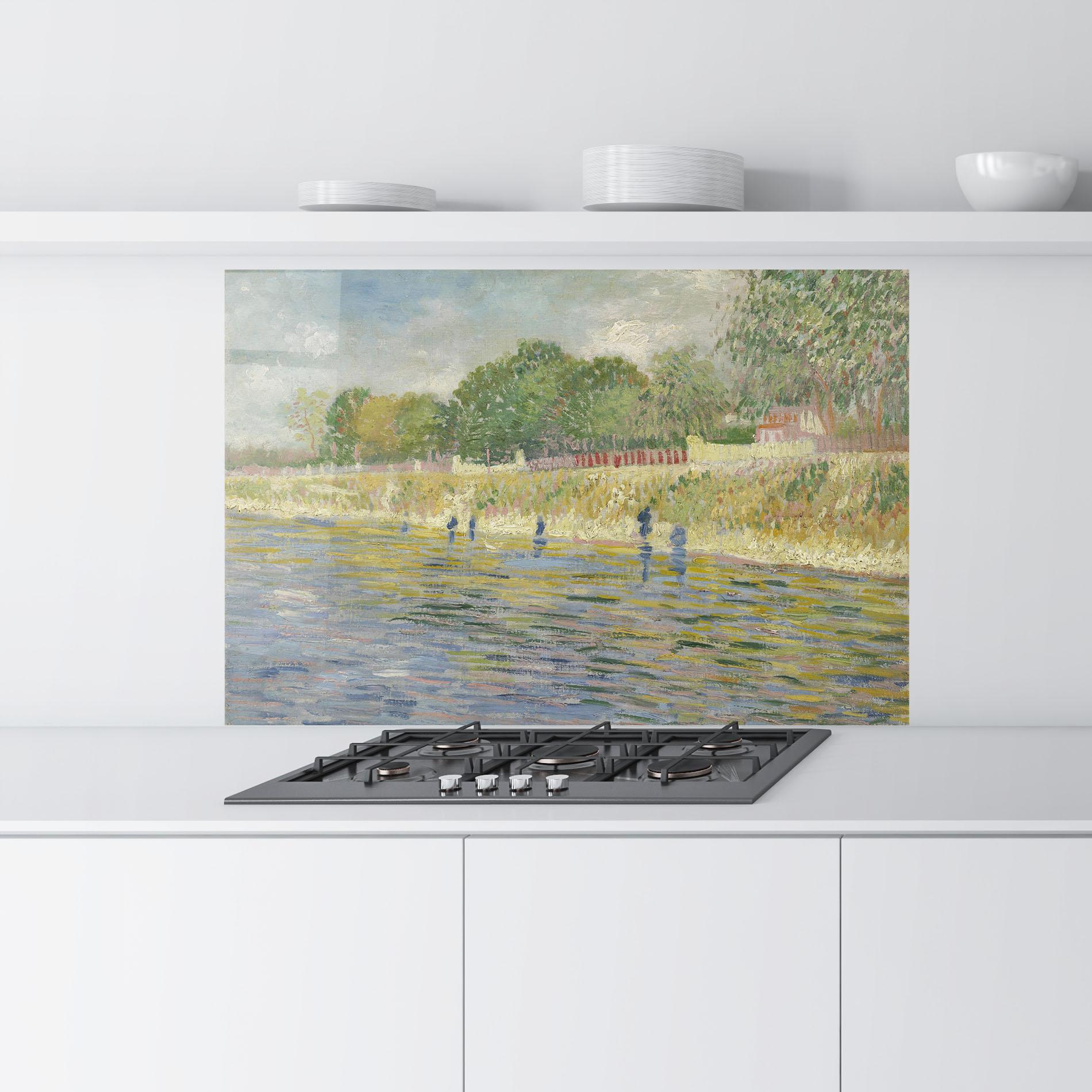 Küchenrückwand Glas Oever Van De Seine mockup 9