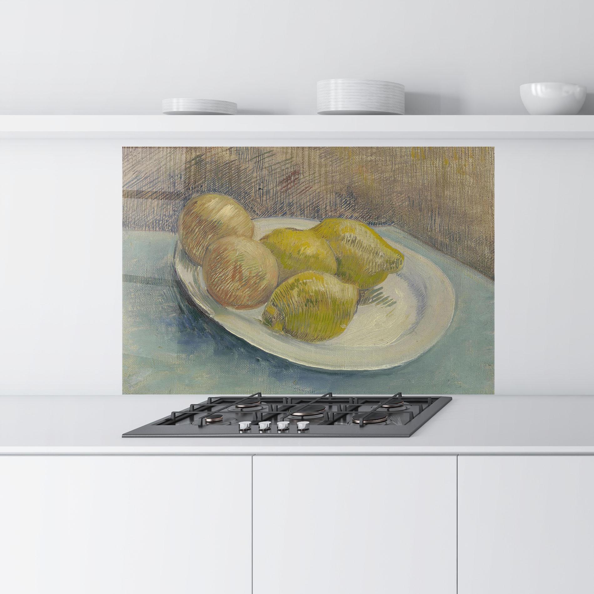 Küchenrückwand Glas Schotel Met Citrusvruchten mockup 9