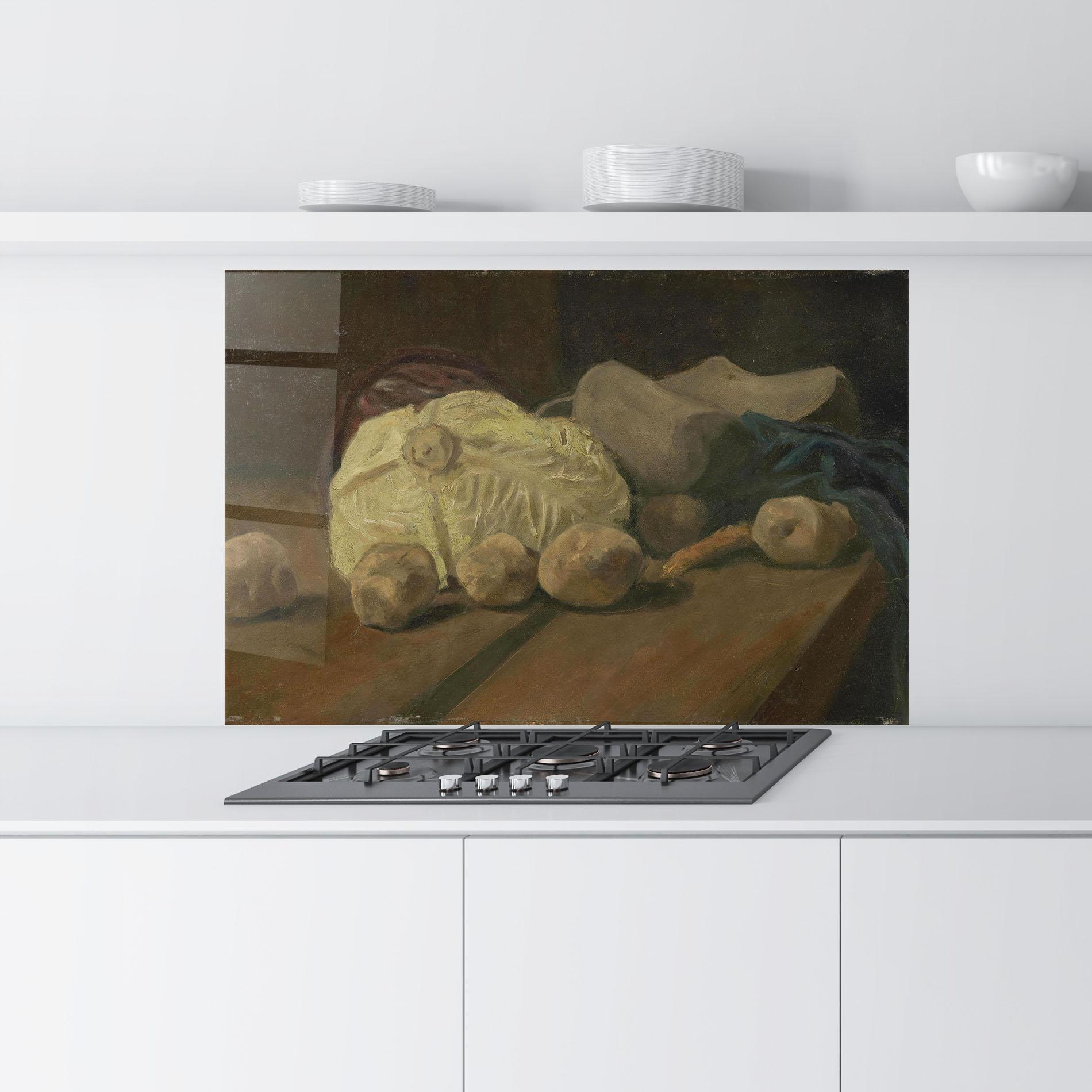 Küchenrückwand Glas Stilleven Met Kool mockup 9