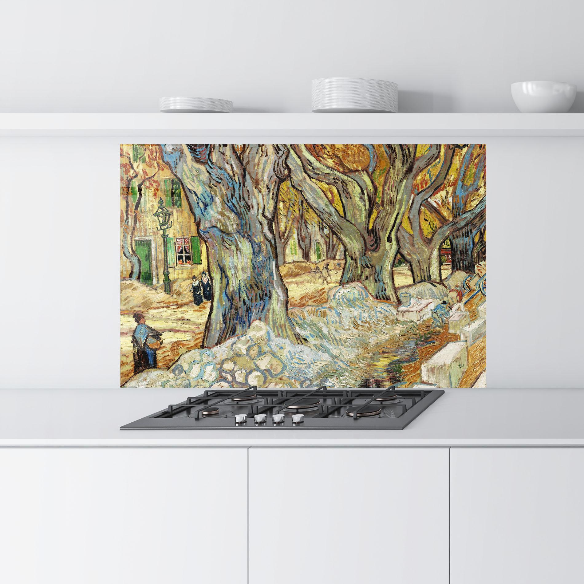 Küchenrückwand Glas The Large Plane Trees mockup 9