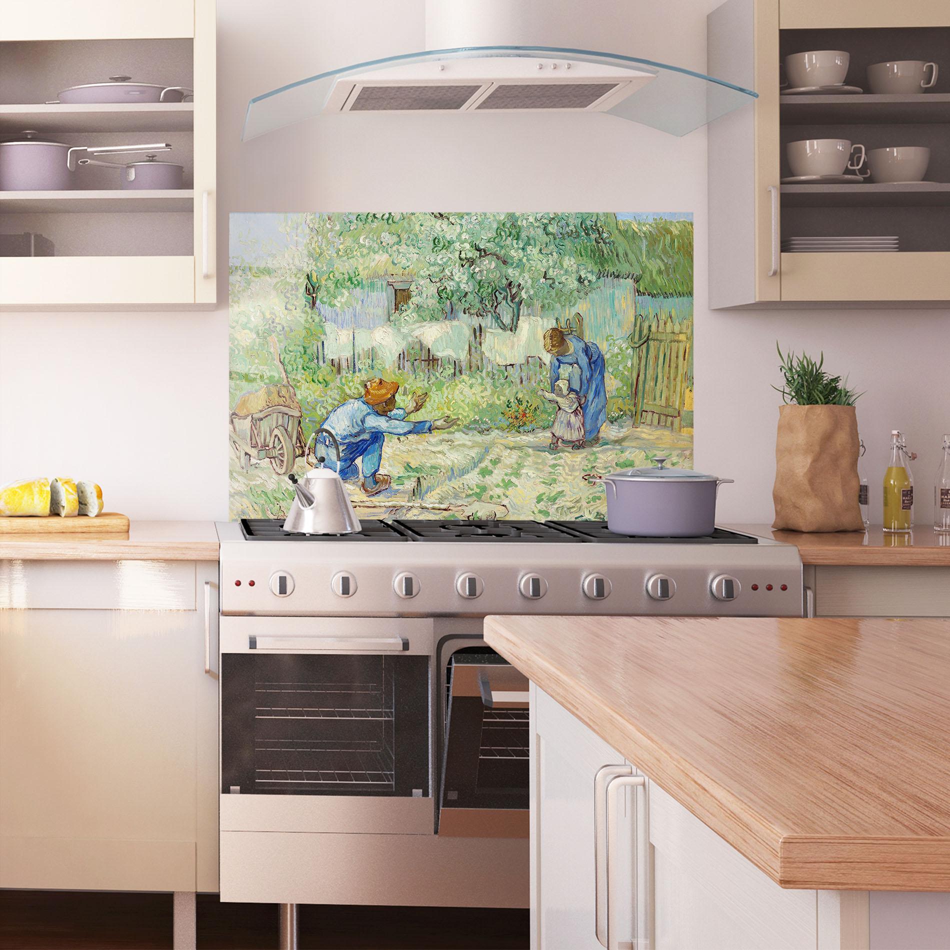 Küchenrückwand Glas First Steps mockup 1