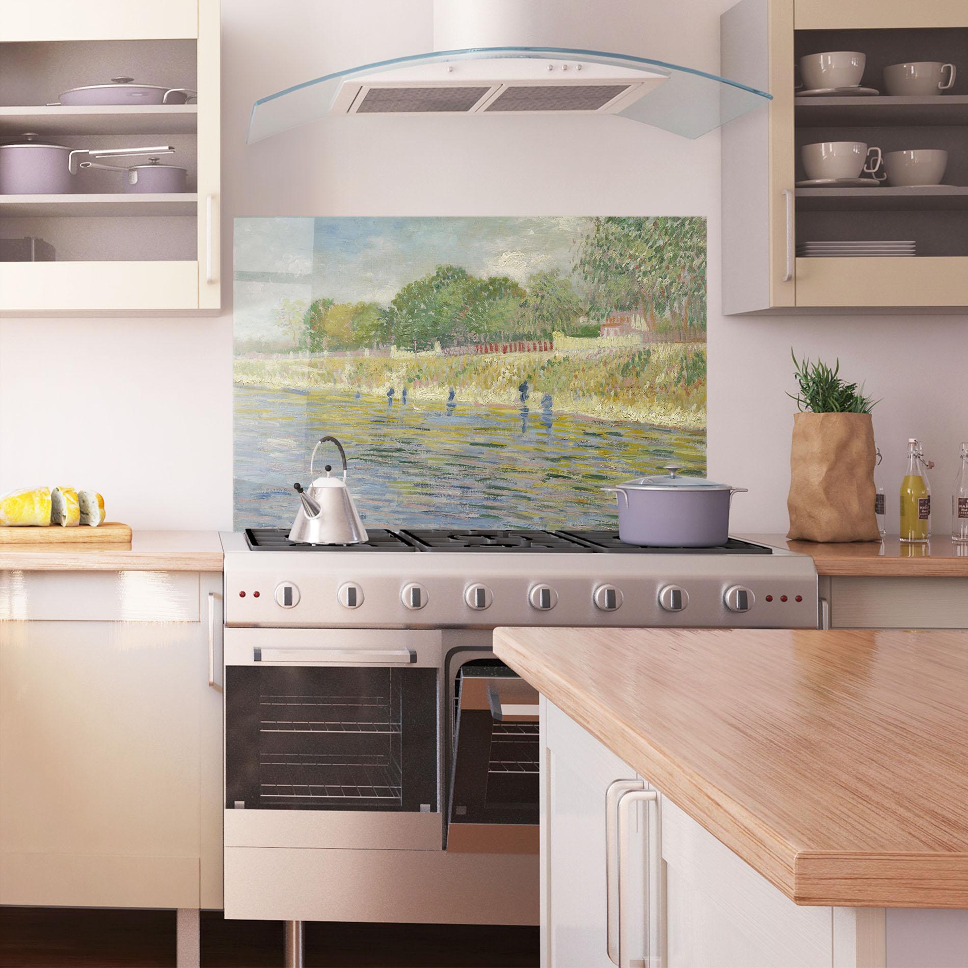 Küchenrückwand Glas Oever Van De Seine mockup 1