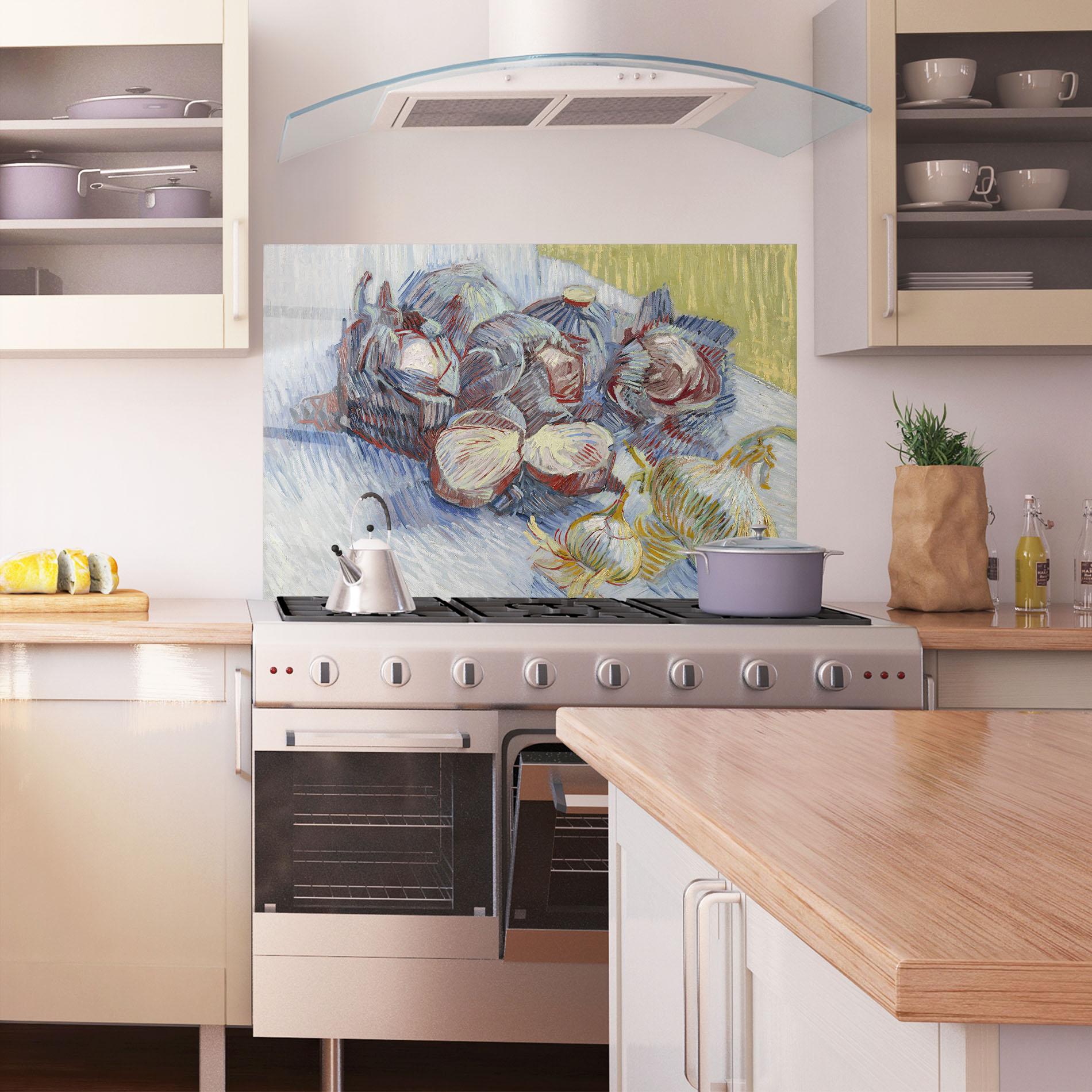 Küchenrückwand Glas Rode Kolen En Uien mockup 1