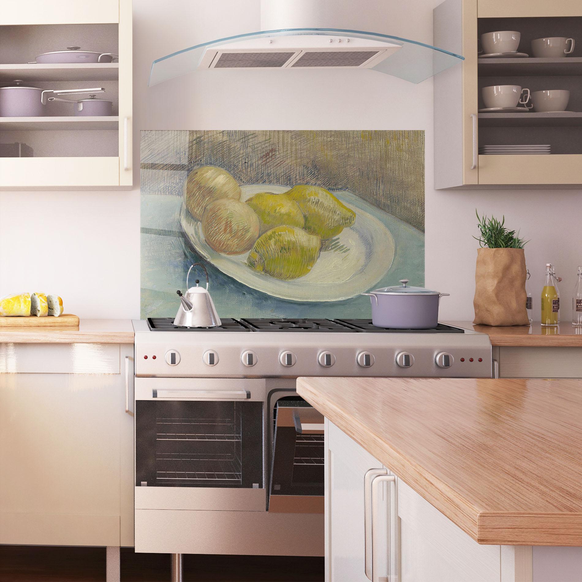 Küchenrückwand Glas Schotel Met Citrusvruchten mockup 1