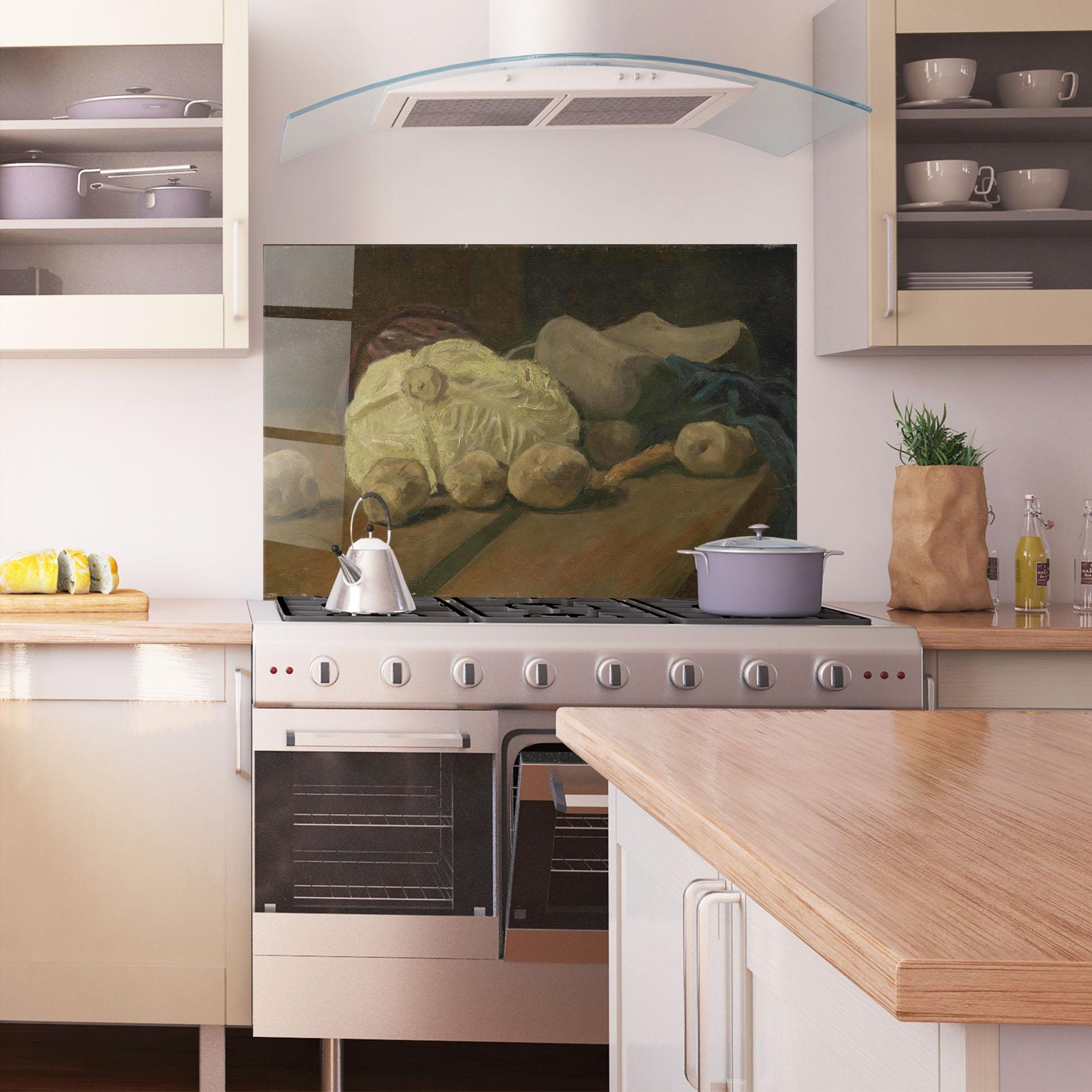 Küchenrückwand Glas Stilleven Met Kool mockup 1