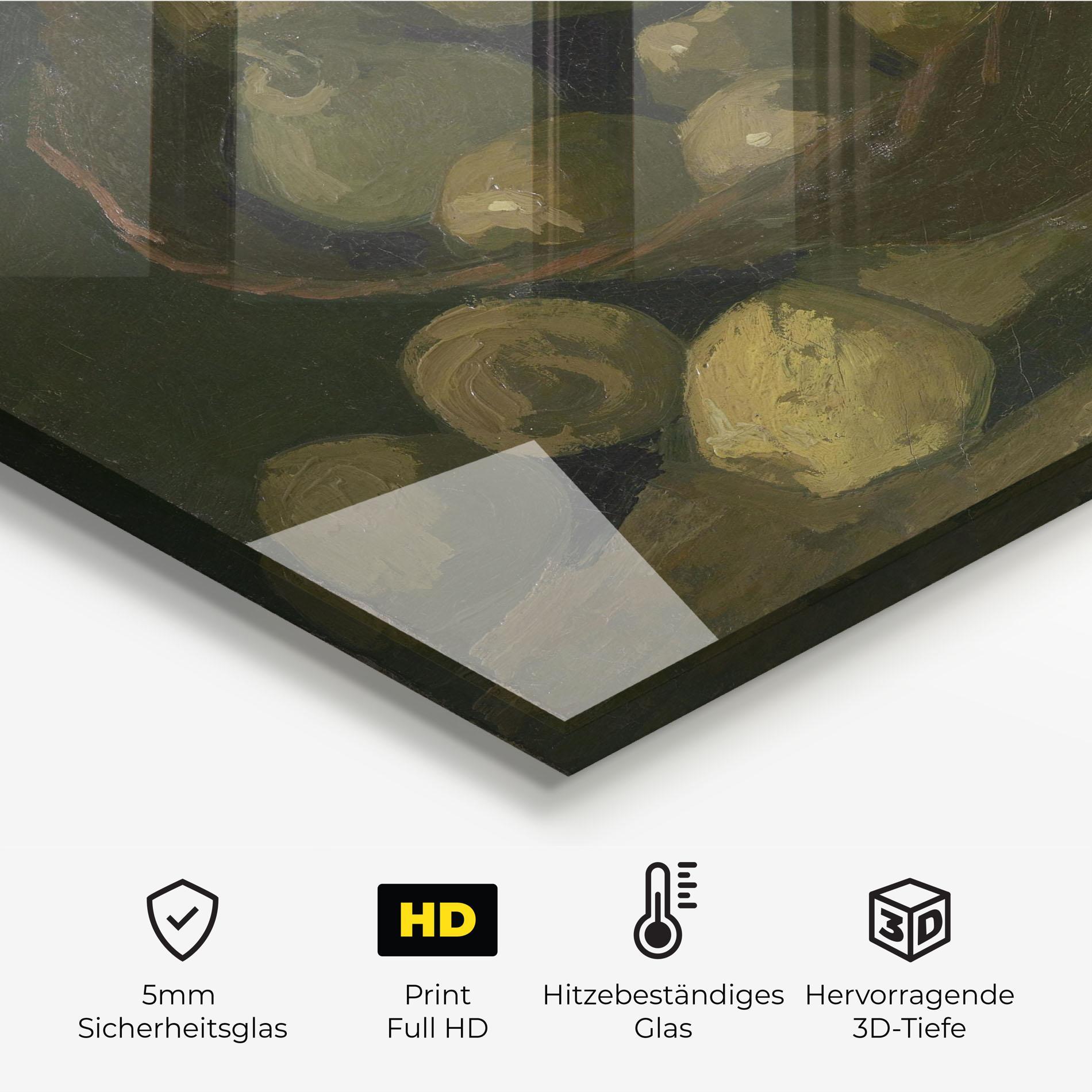 Küchenrückwand Glas Mand Met Appels mockup 2