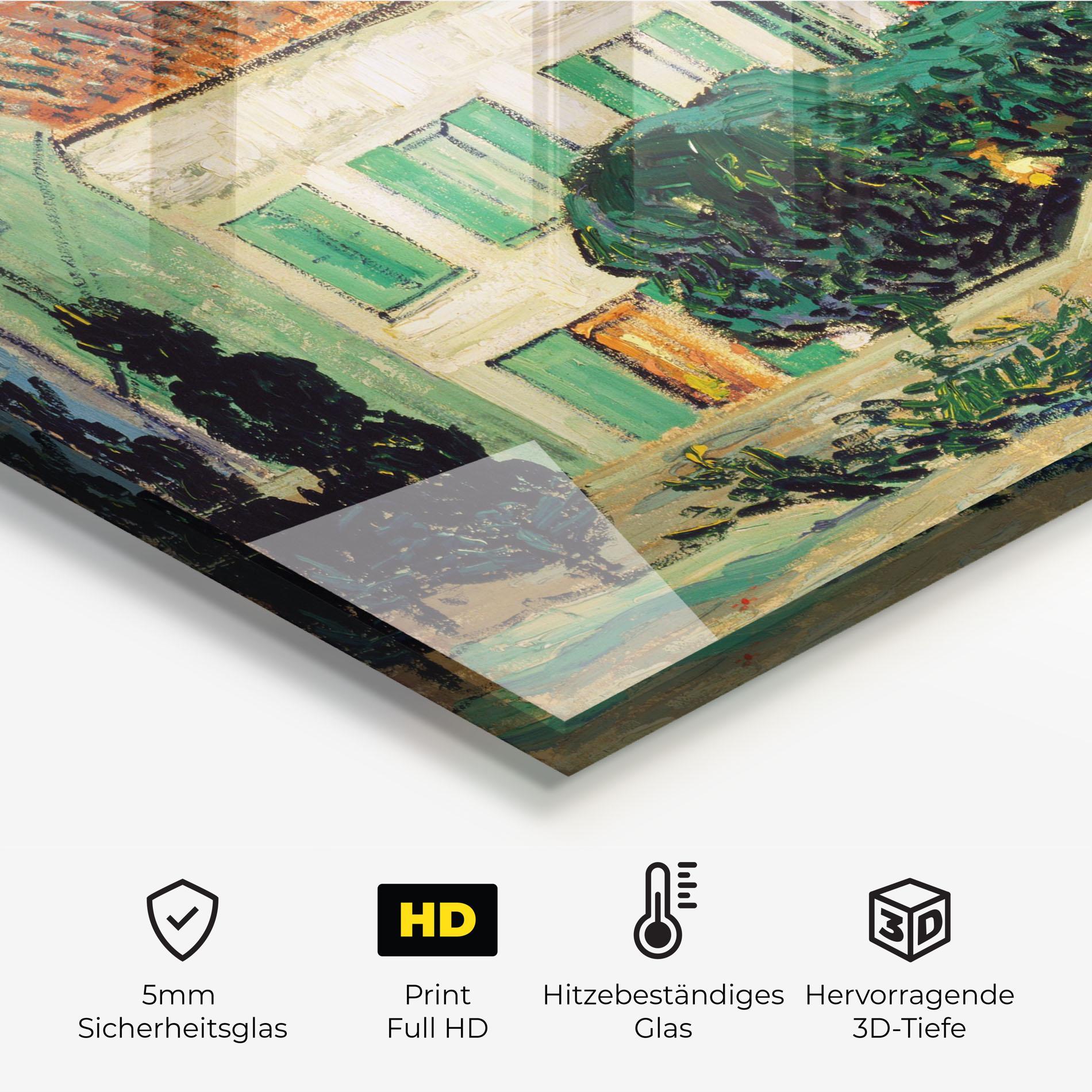 Küchenrückwand Glas White House Night mockup 2