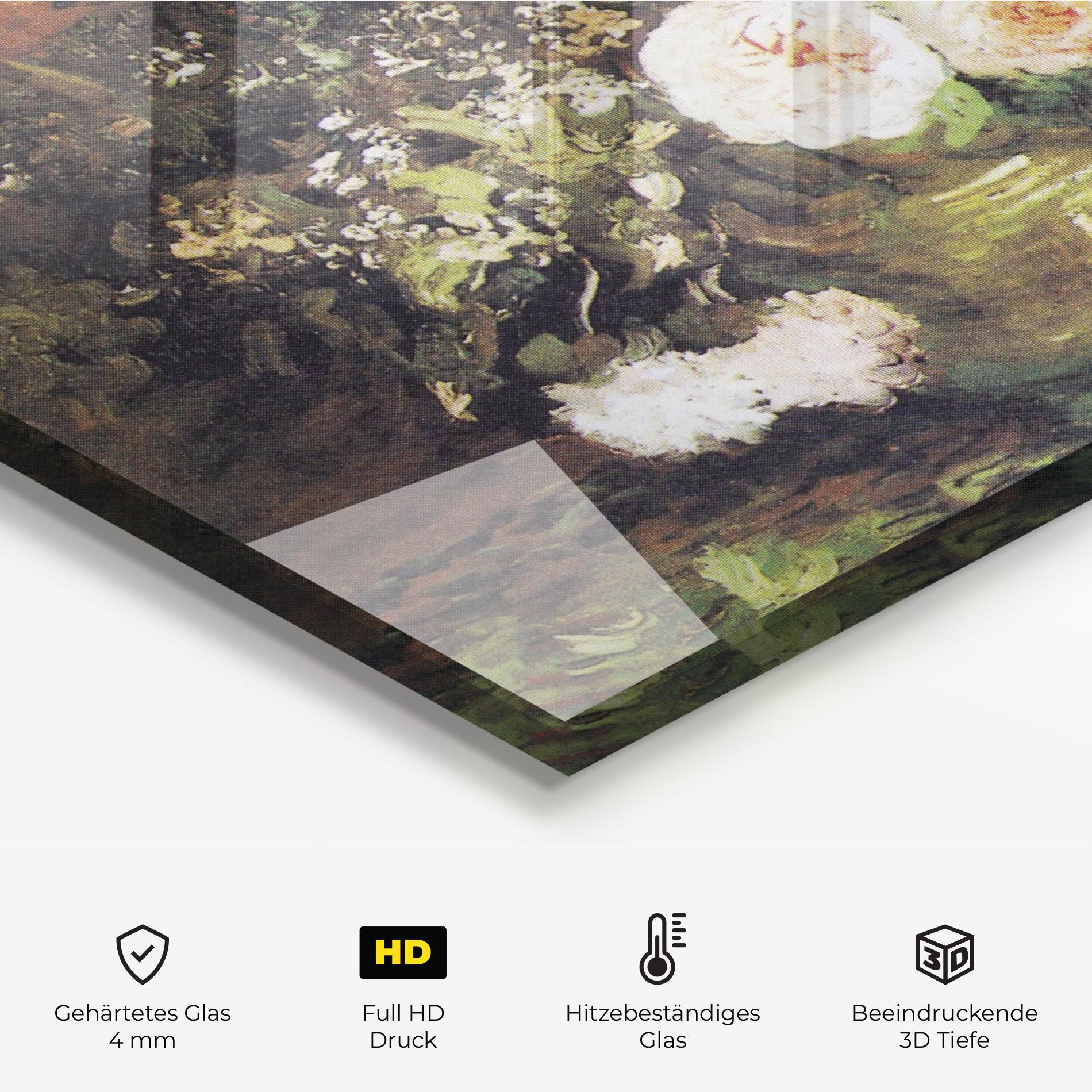 Küchenrückwand Glas Bowl With Sunflowers mockup 2