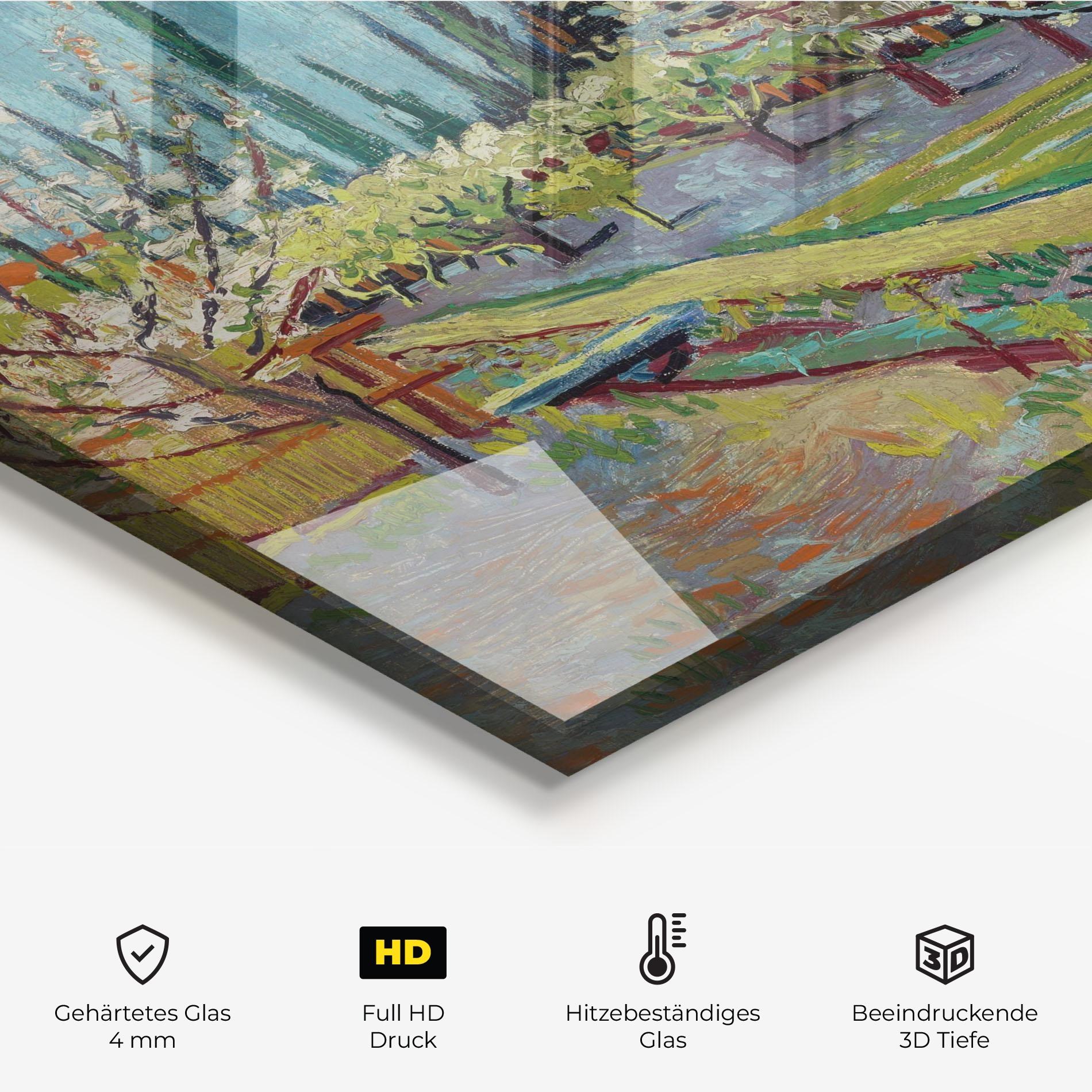 Küchenrückwand Glas Orchard Bordered Cypresse mockup 2